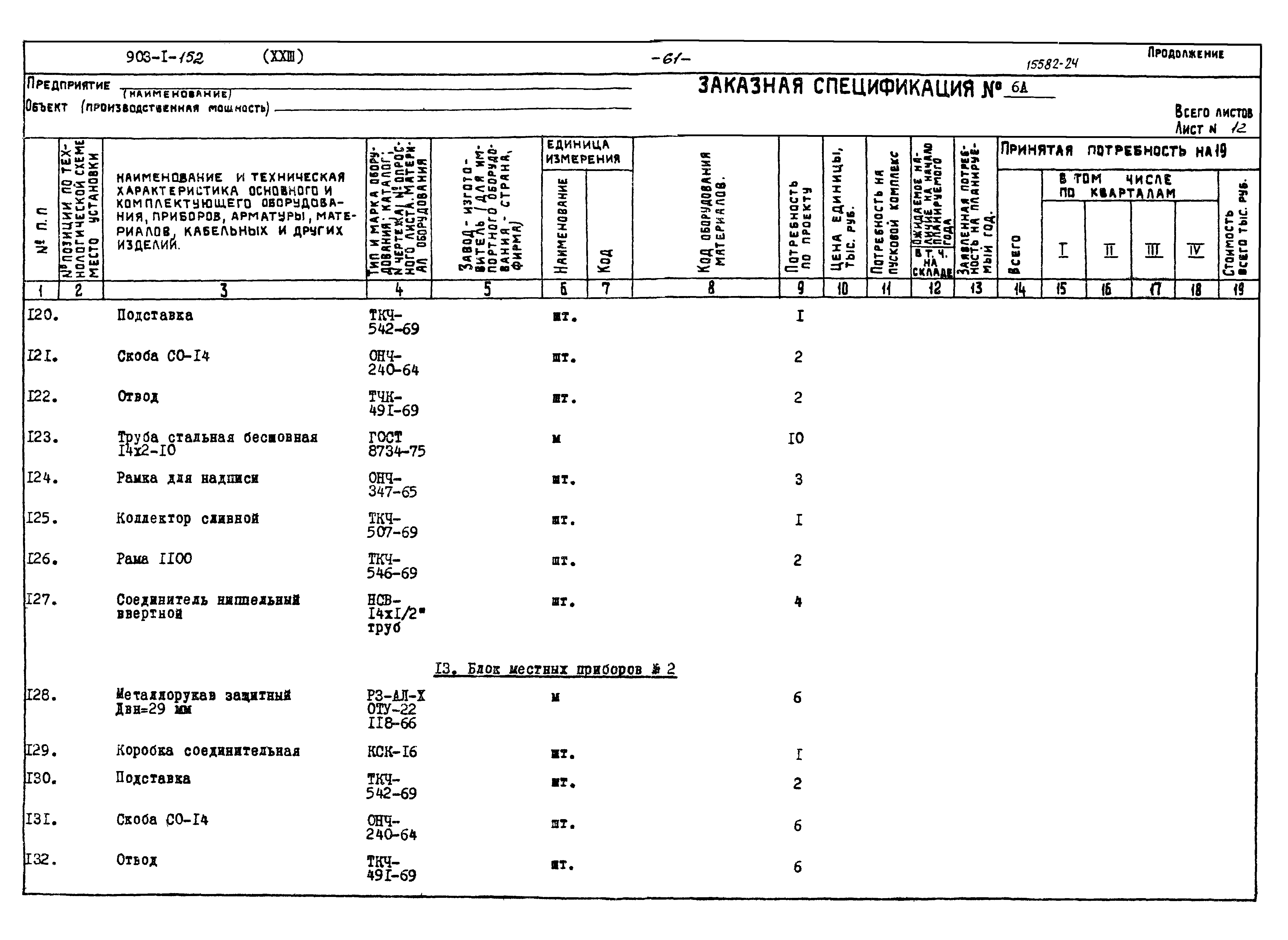 Типовой проект 903-1-152