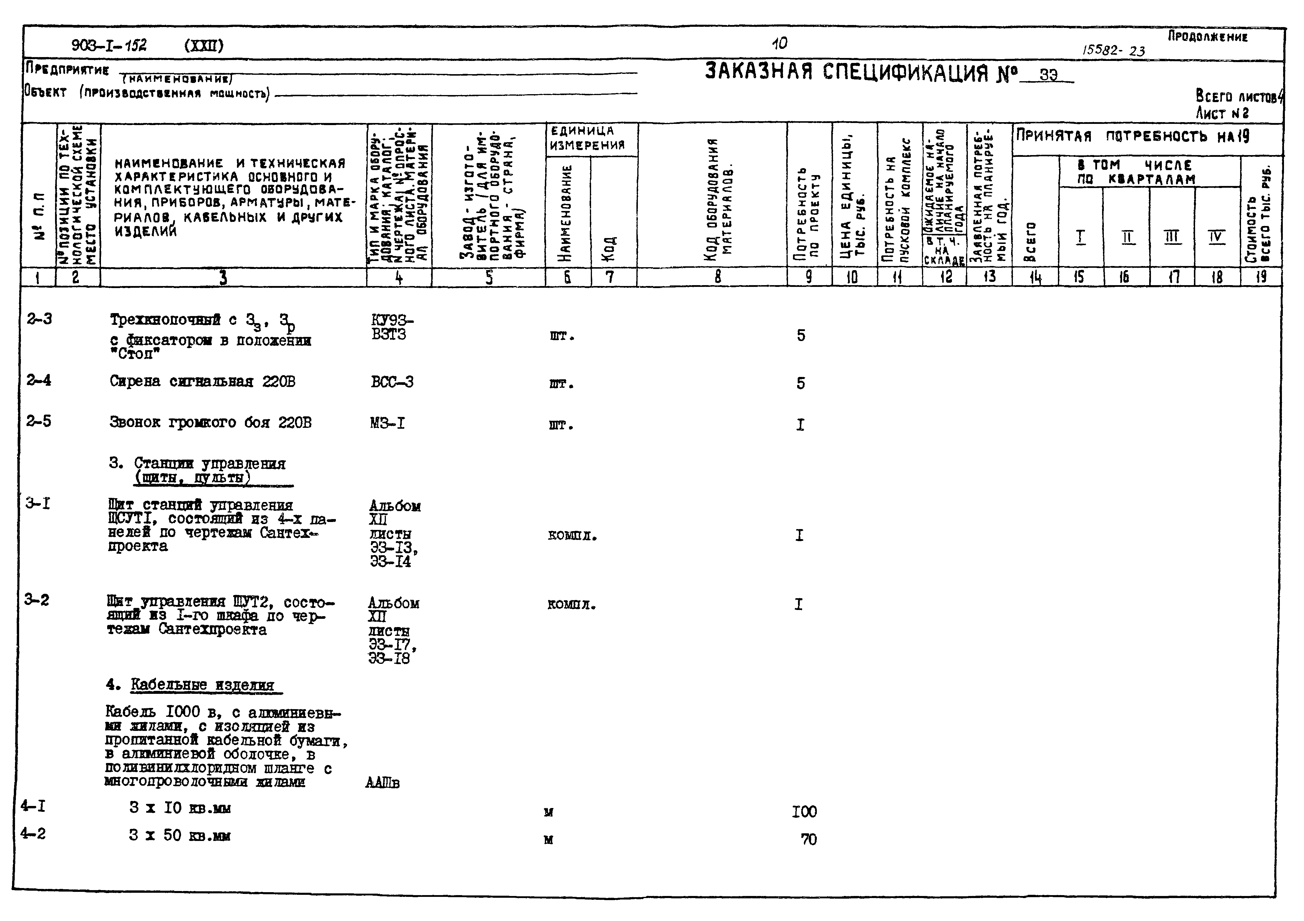 Типовой проект 903-1-152