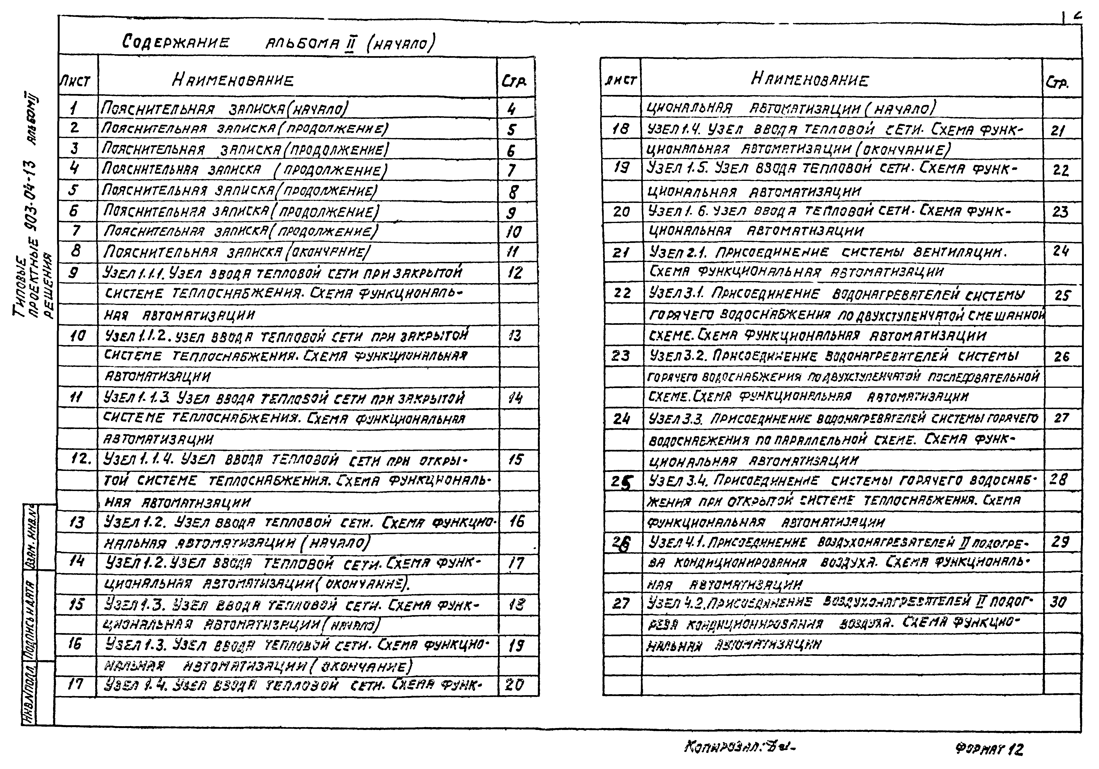 Типовые проектные решения 903-04-13