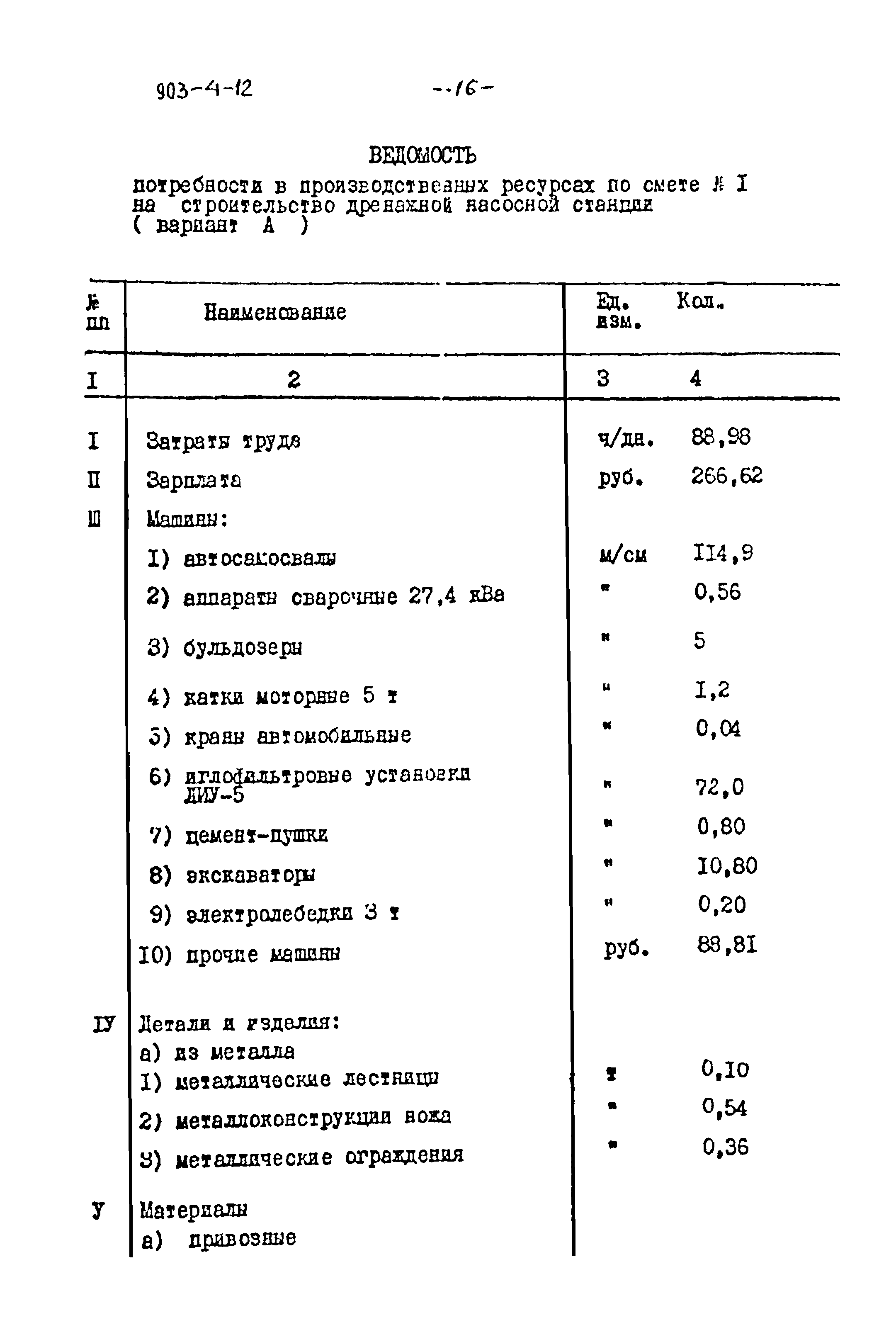 Типовой проект 903-4-12