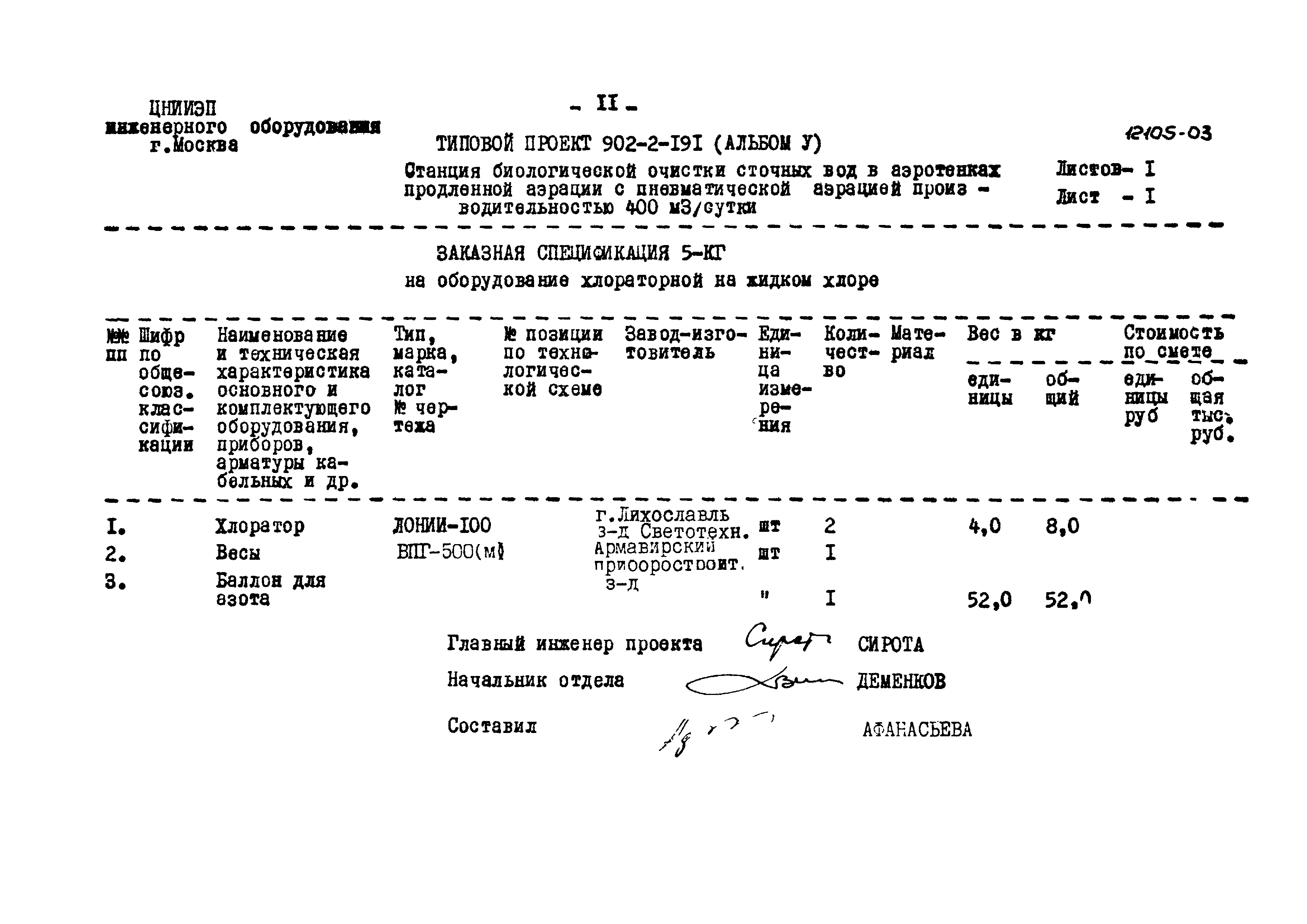 Типовой проект 902-2-191