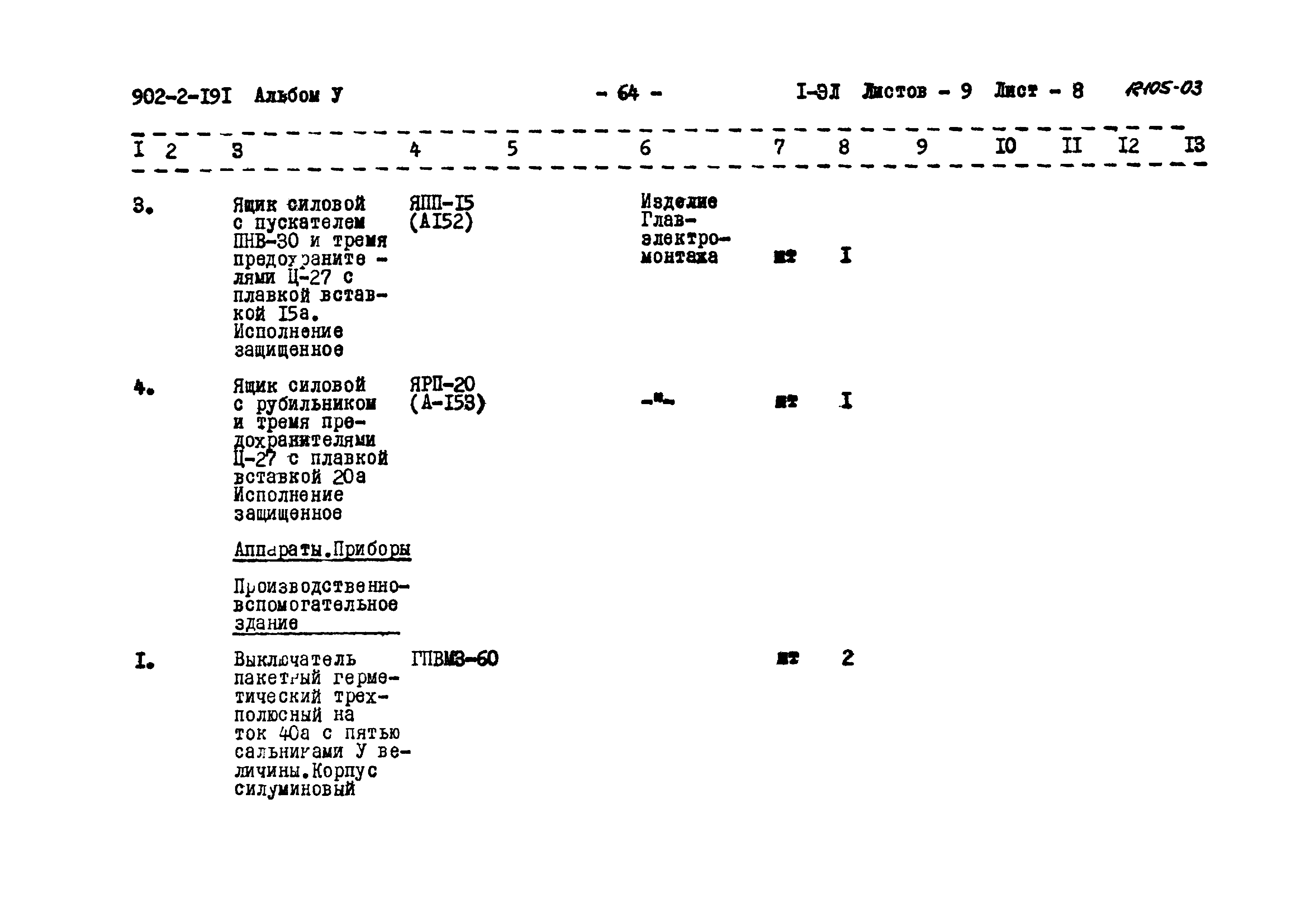 Типовой проект 902-2-191