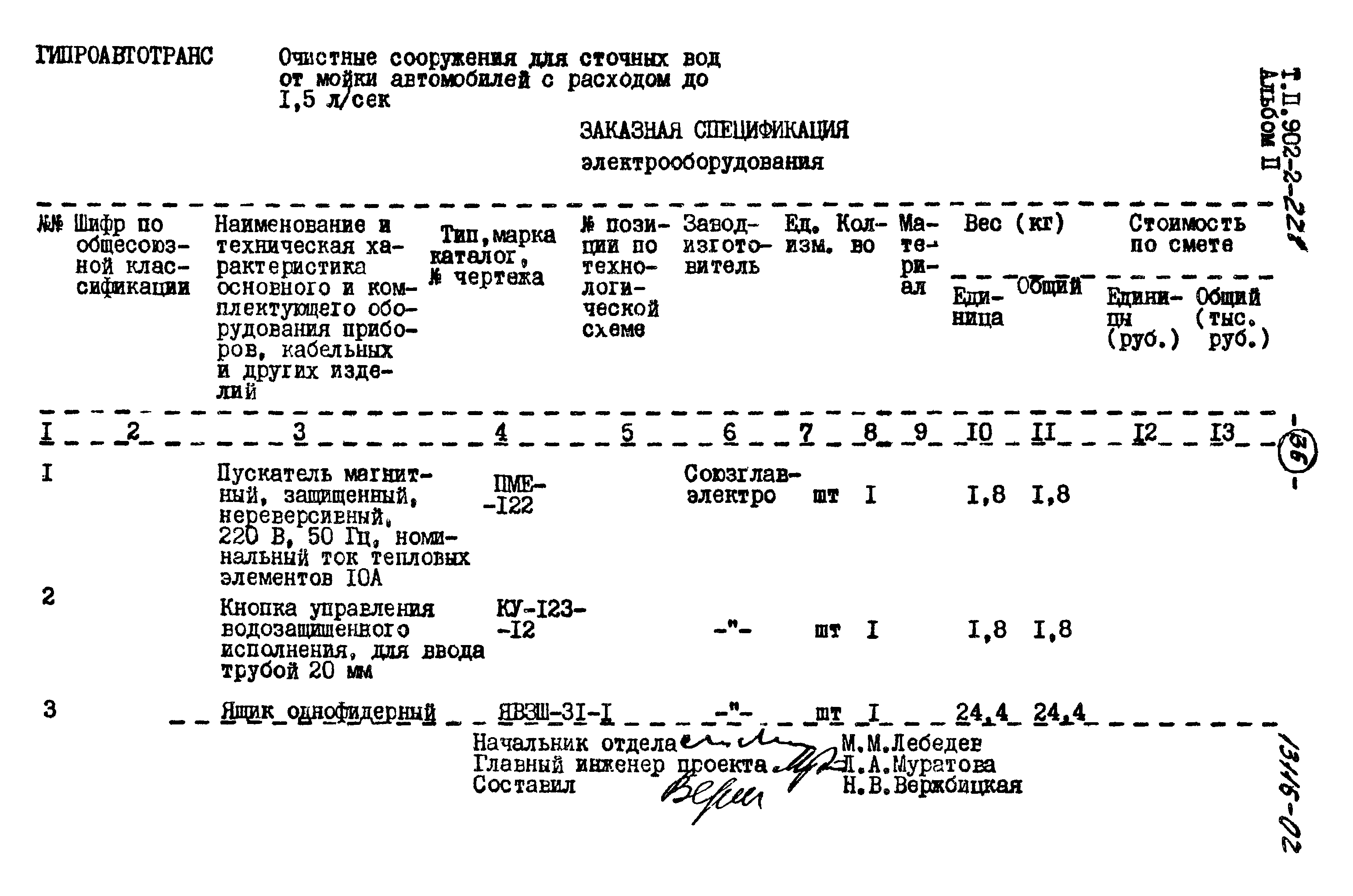 Типовой проект 902-2-221