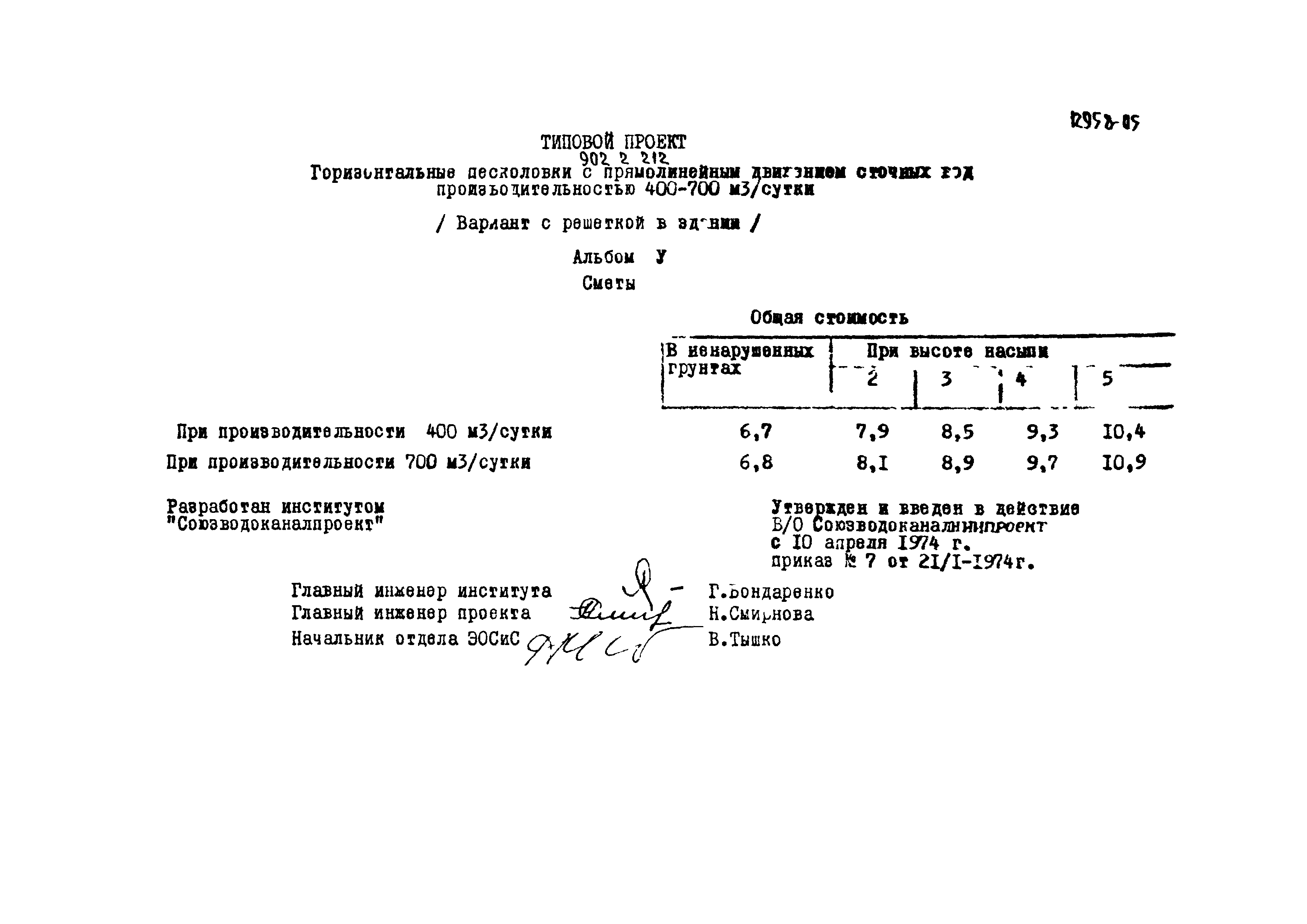 Типовой проект 902-2-212