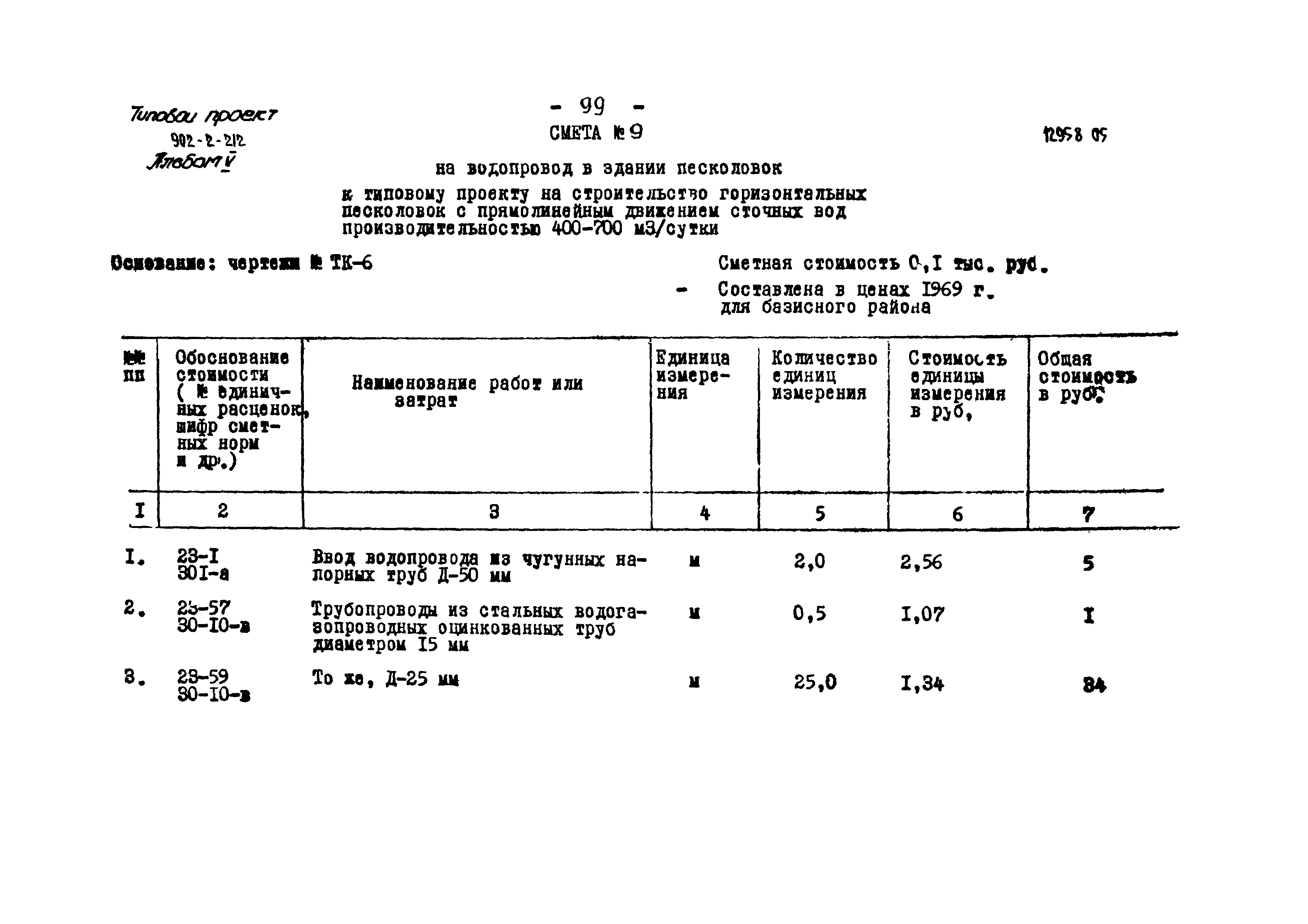 Типовой проект 902-2-212