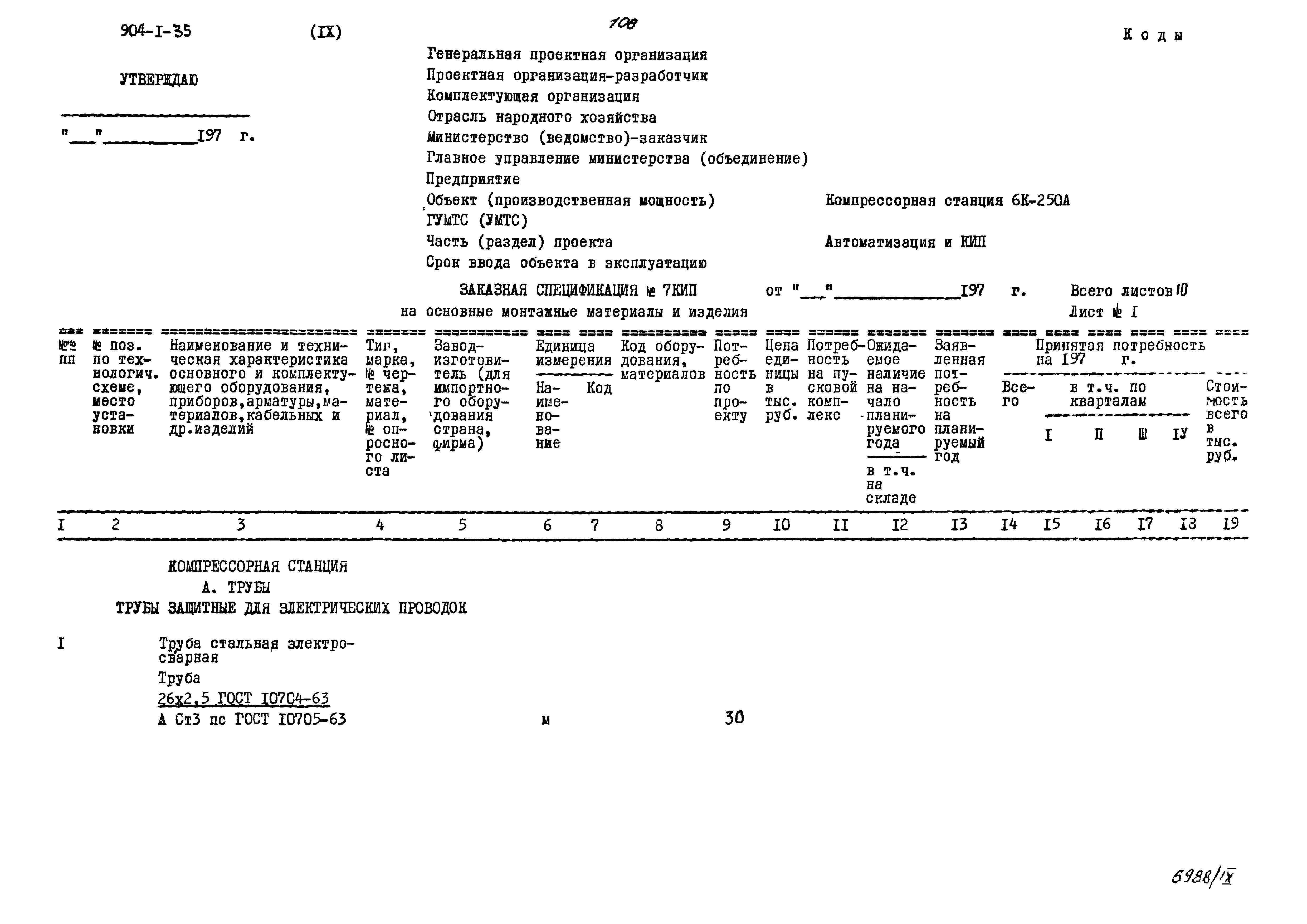 Типовой проект 904-1-35