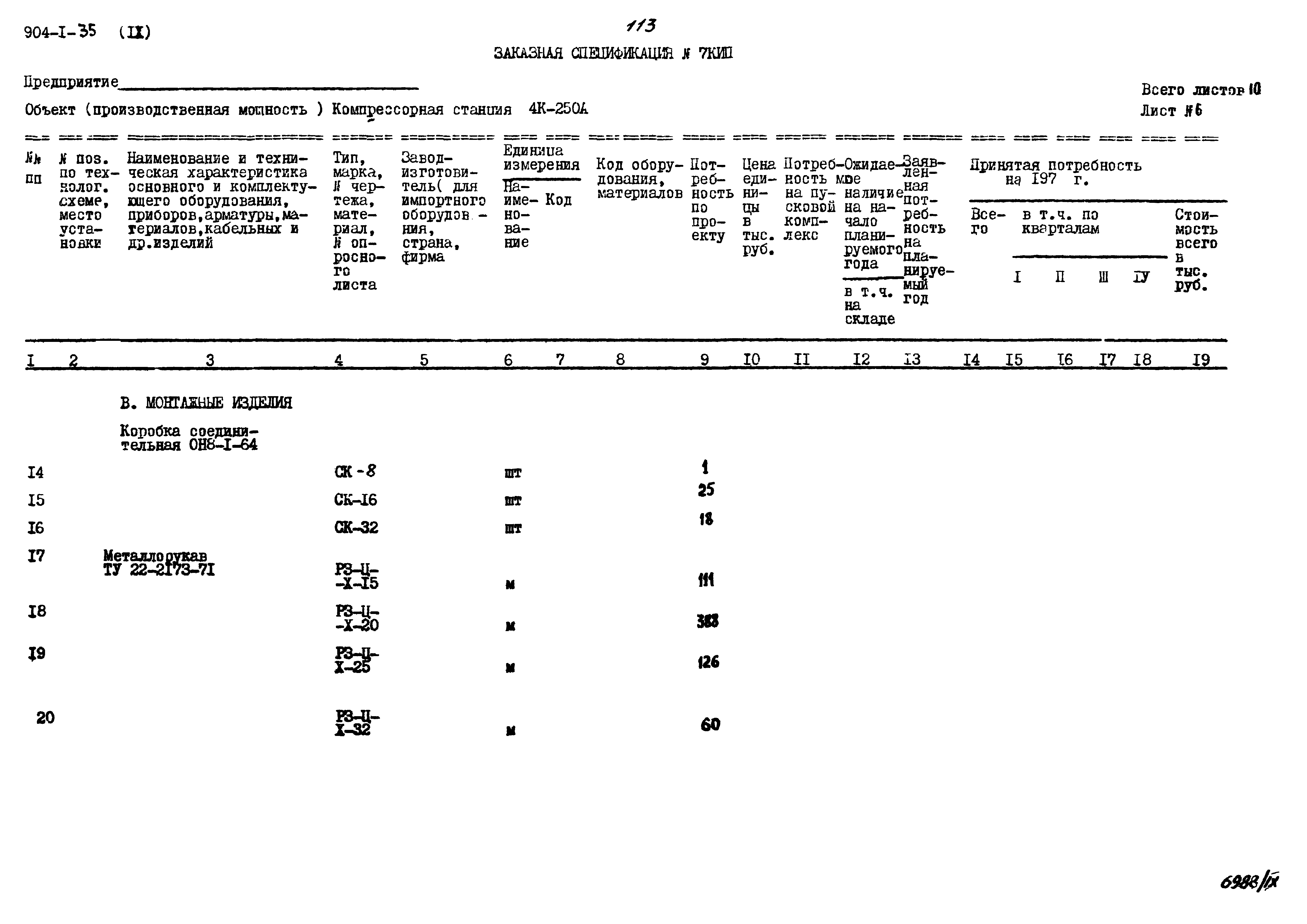 Типовой проект 904-1-35