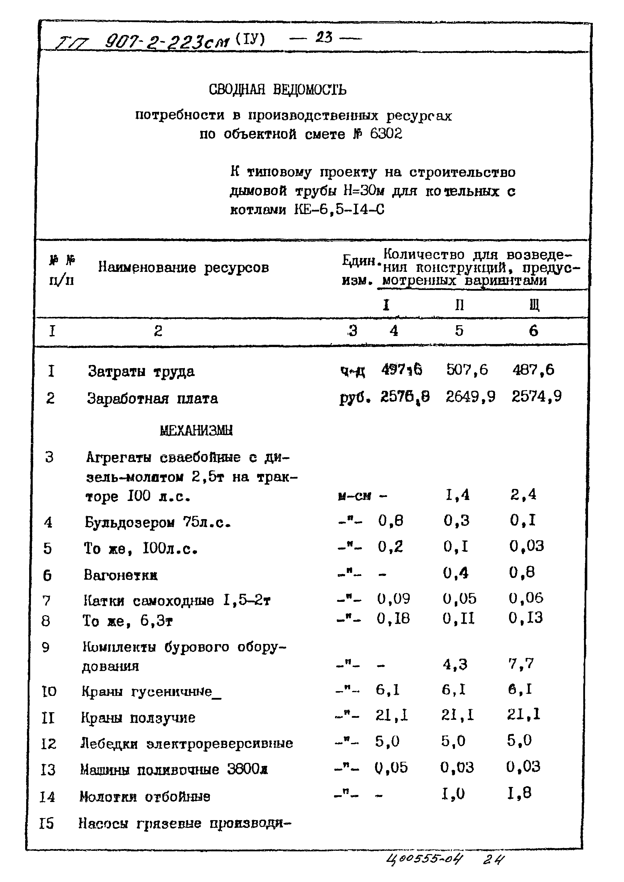 Типовой проект 907-2-223см