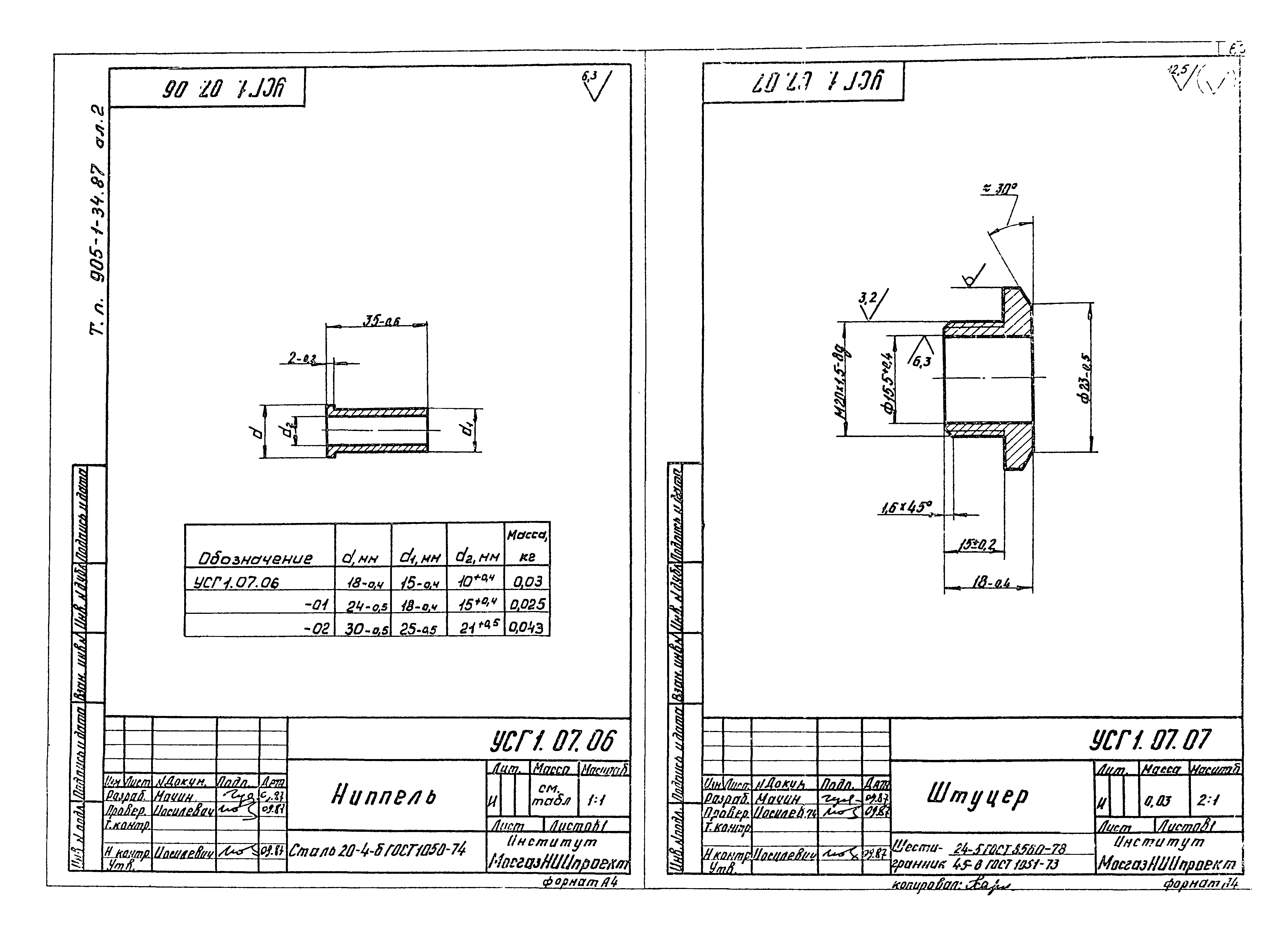 Типовой проект 905-1-36.87