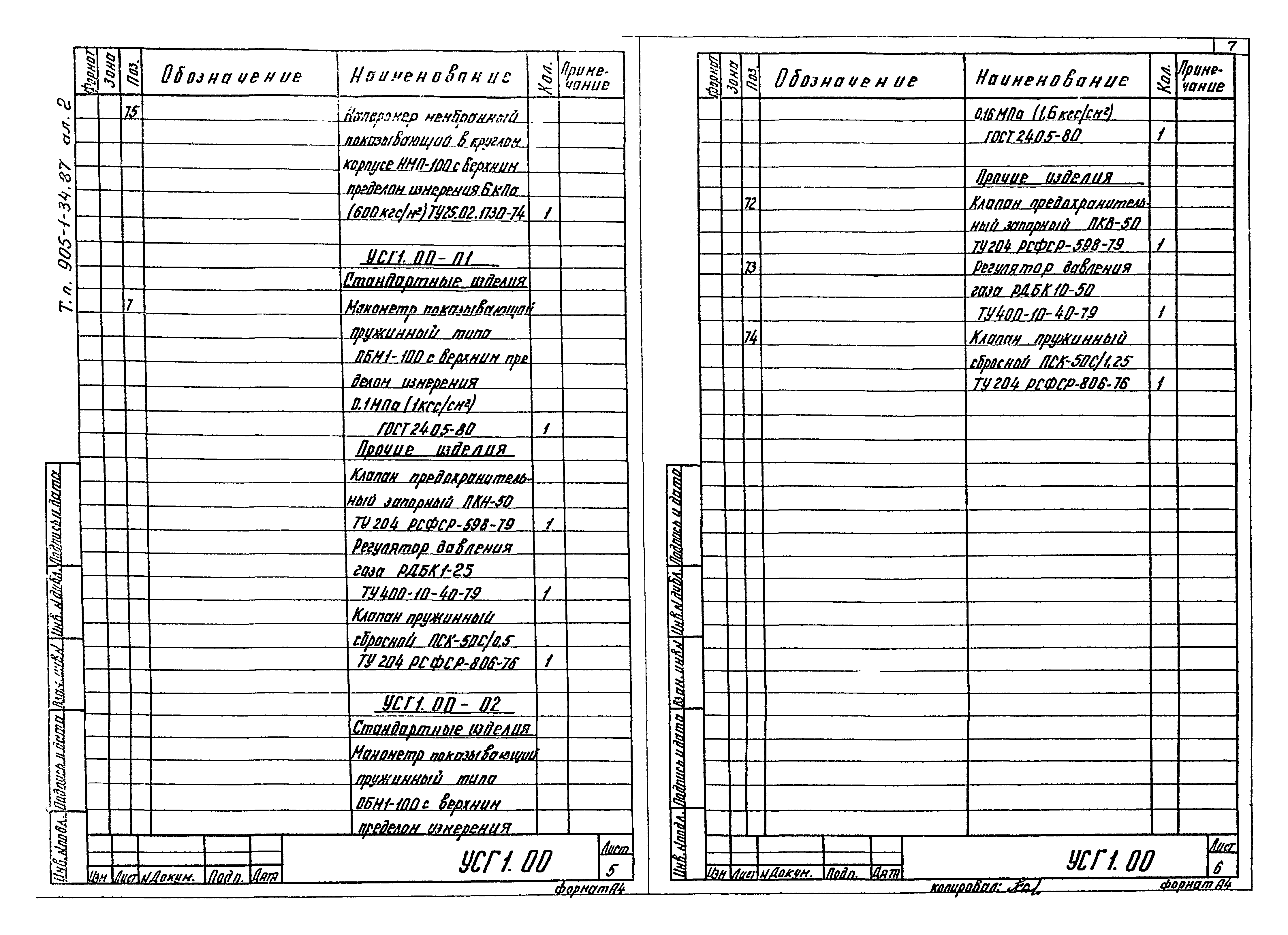Типовой проект 905-1-36.87