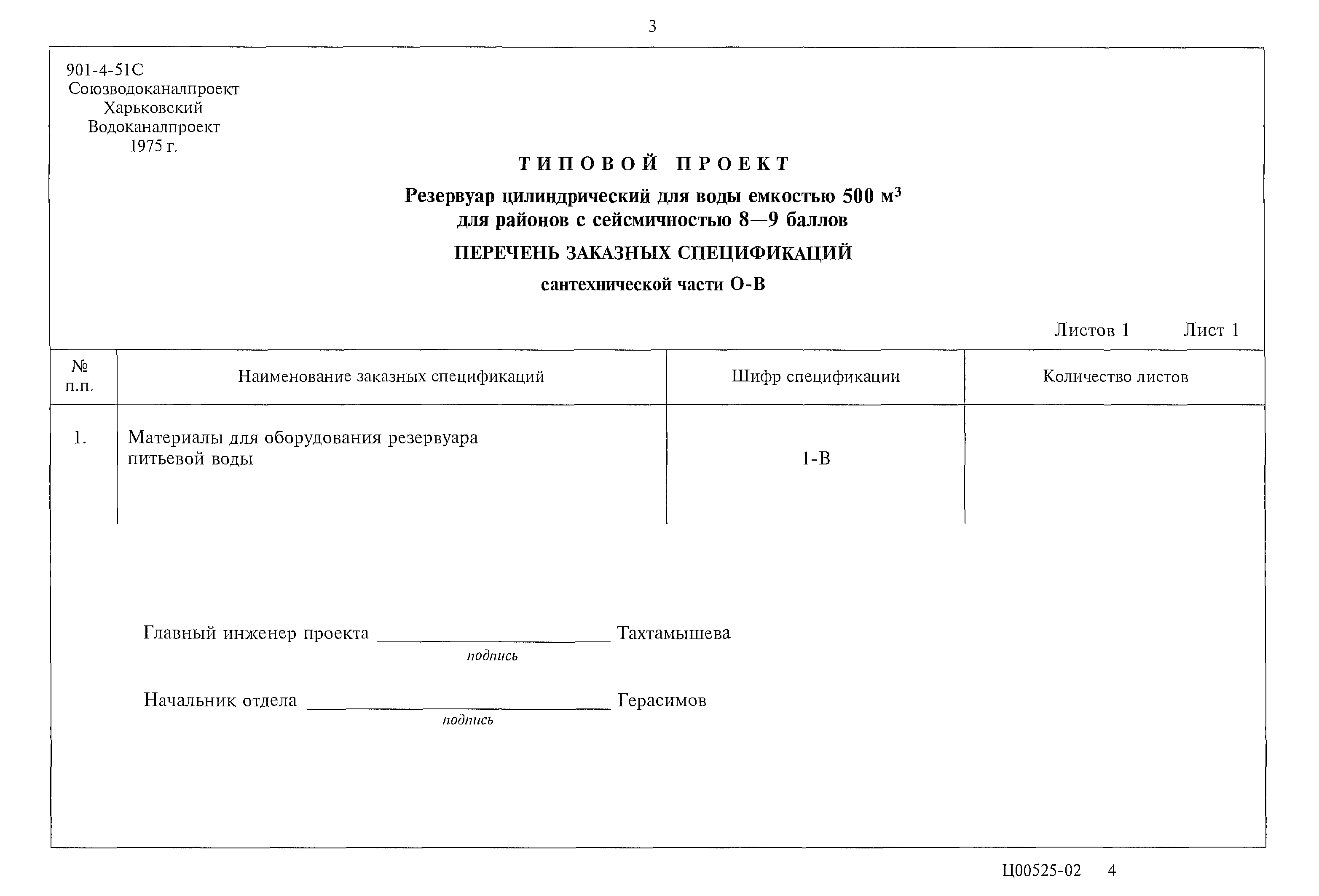 Типовой проект 901-4-51с