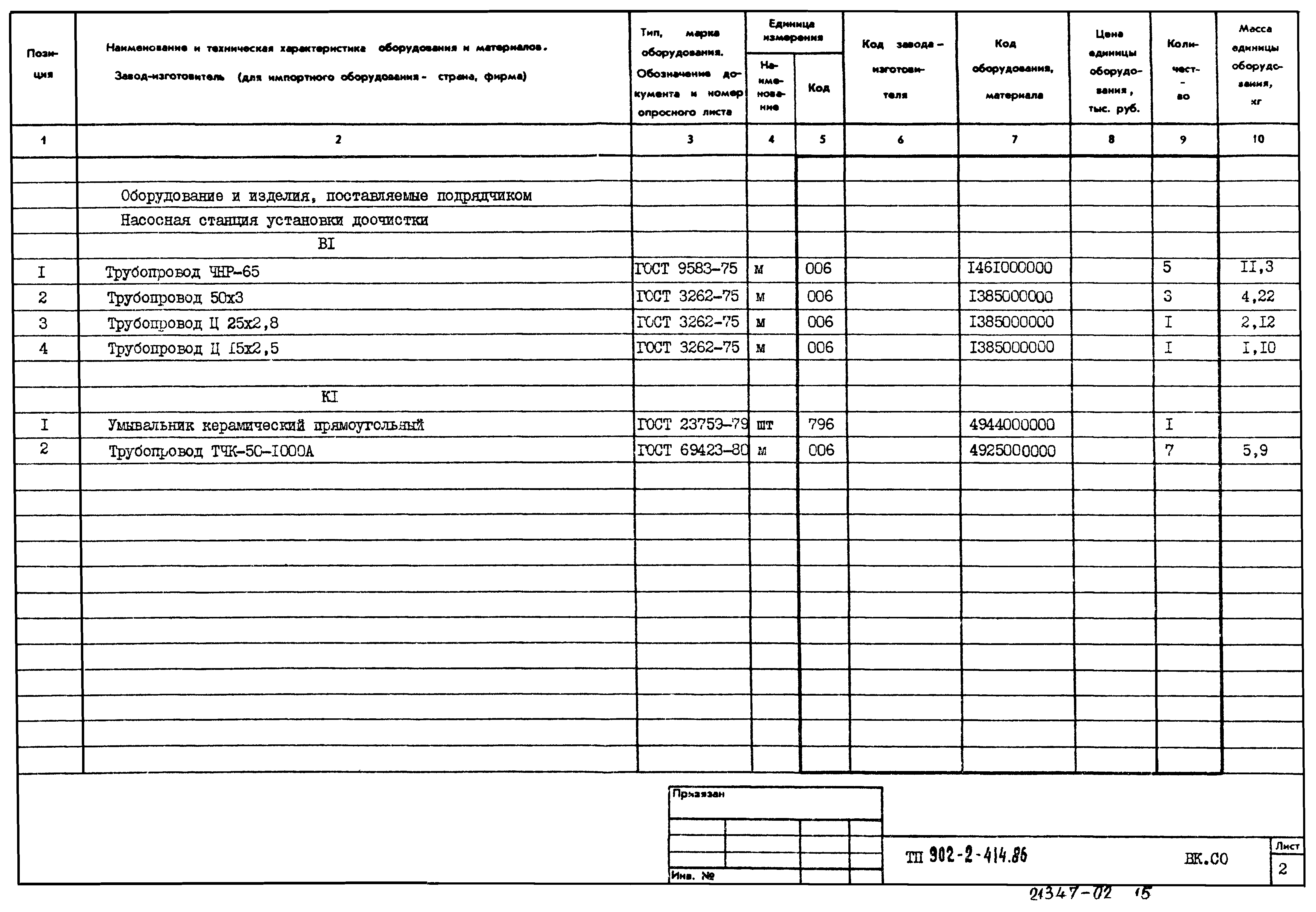 Типовой проект 902-2-414.86