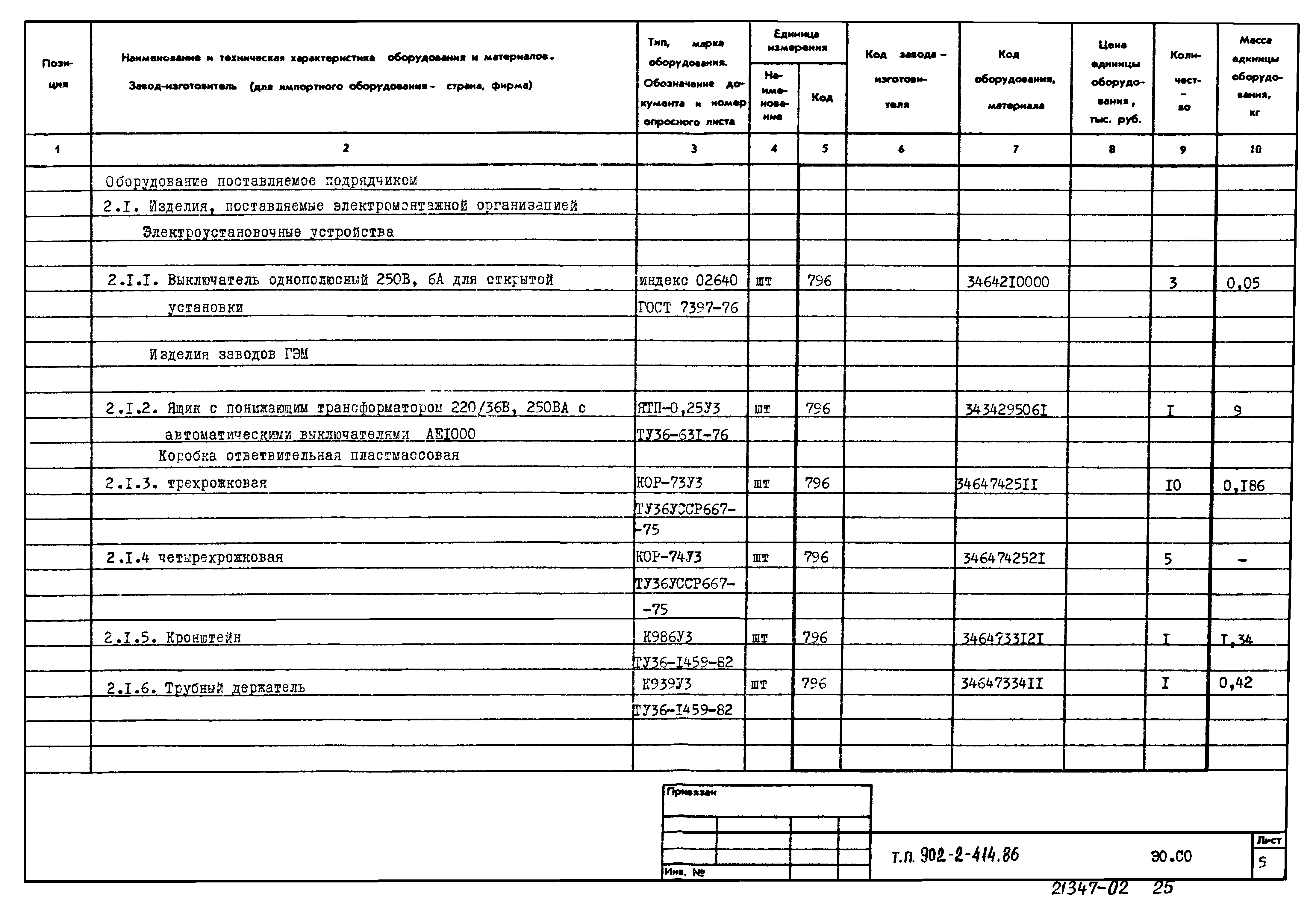 Типовой проект 902-2-414.86