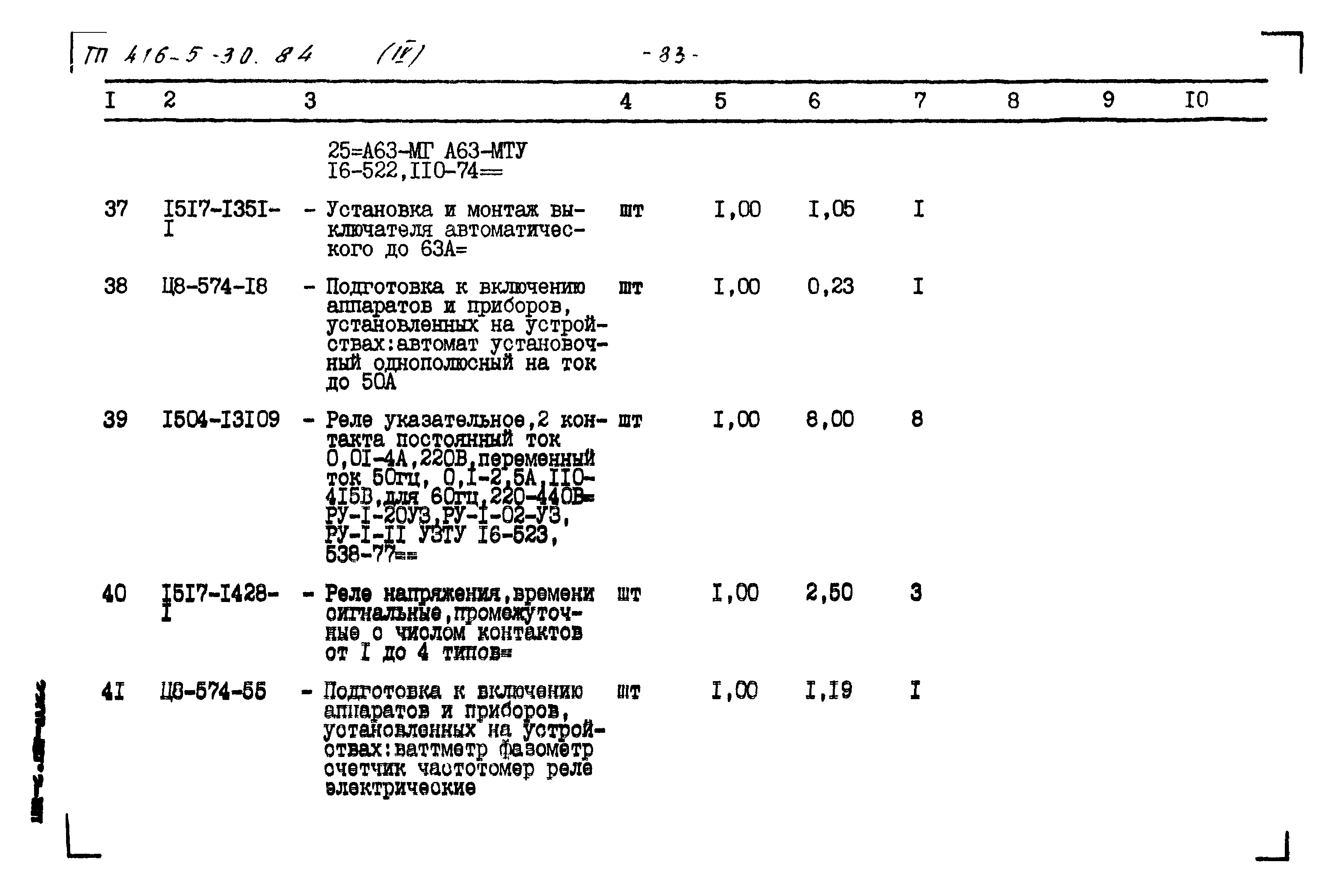 Типовой проект 416-5-30.84