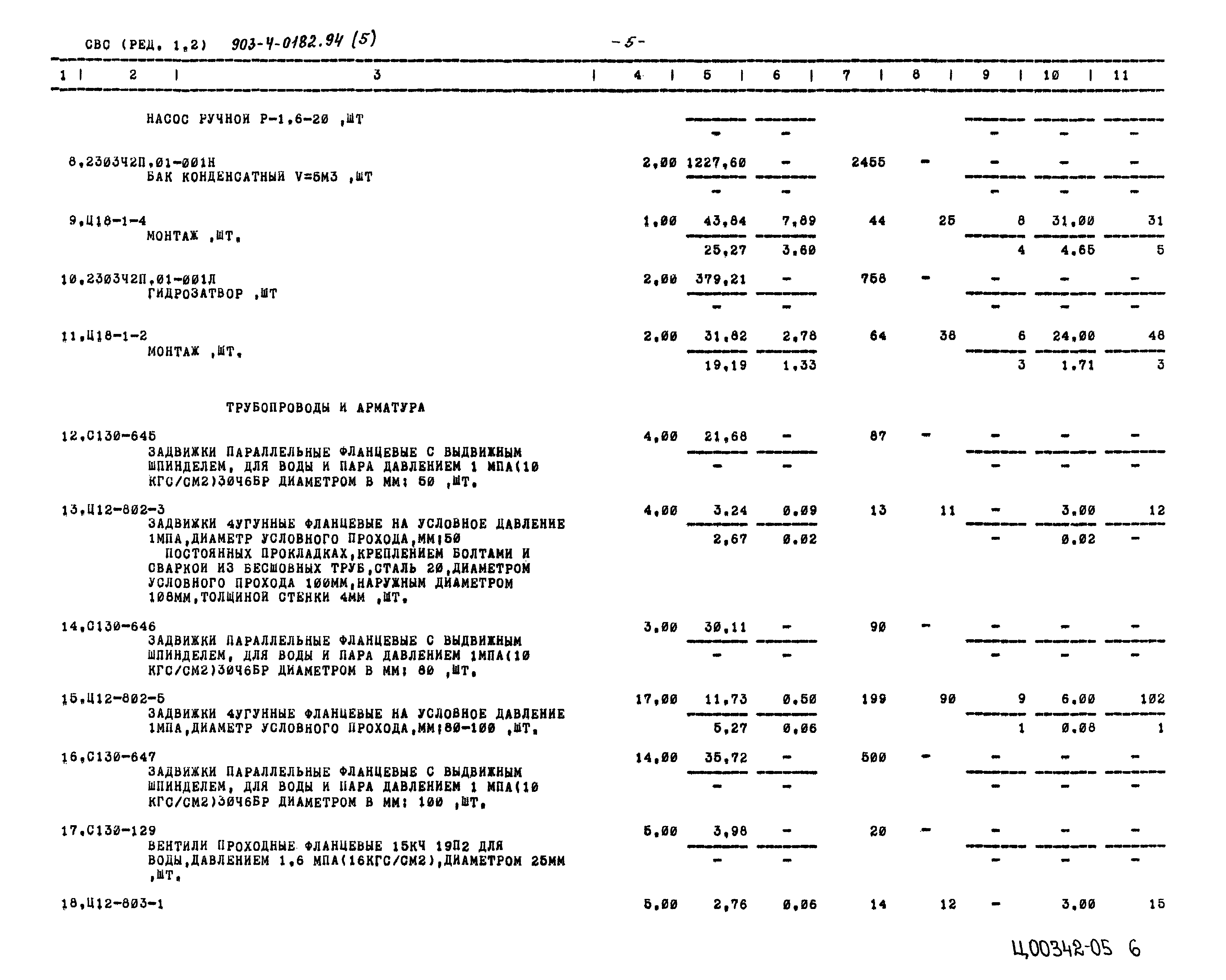 Типовые проектные решения 903-4-0182.94