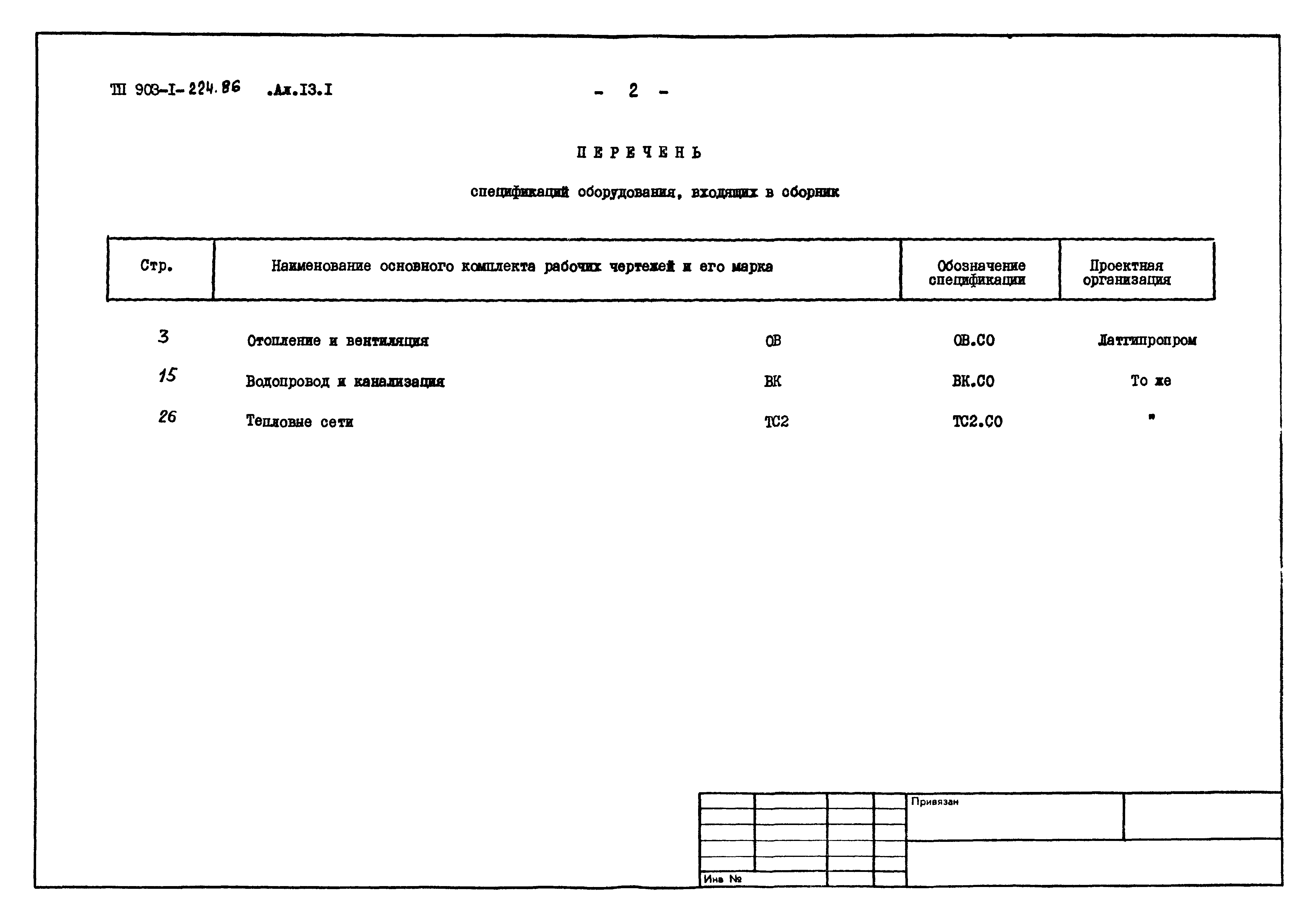 Типовой проект 903-1-224.86