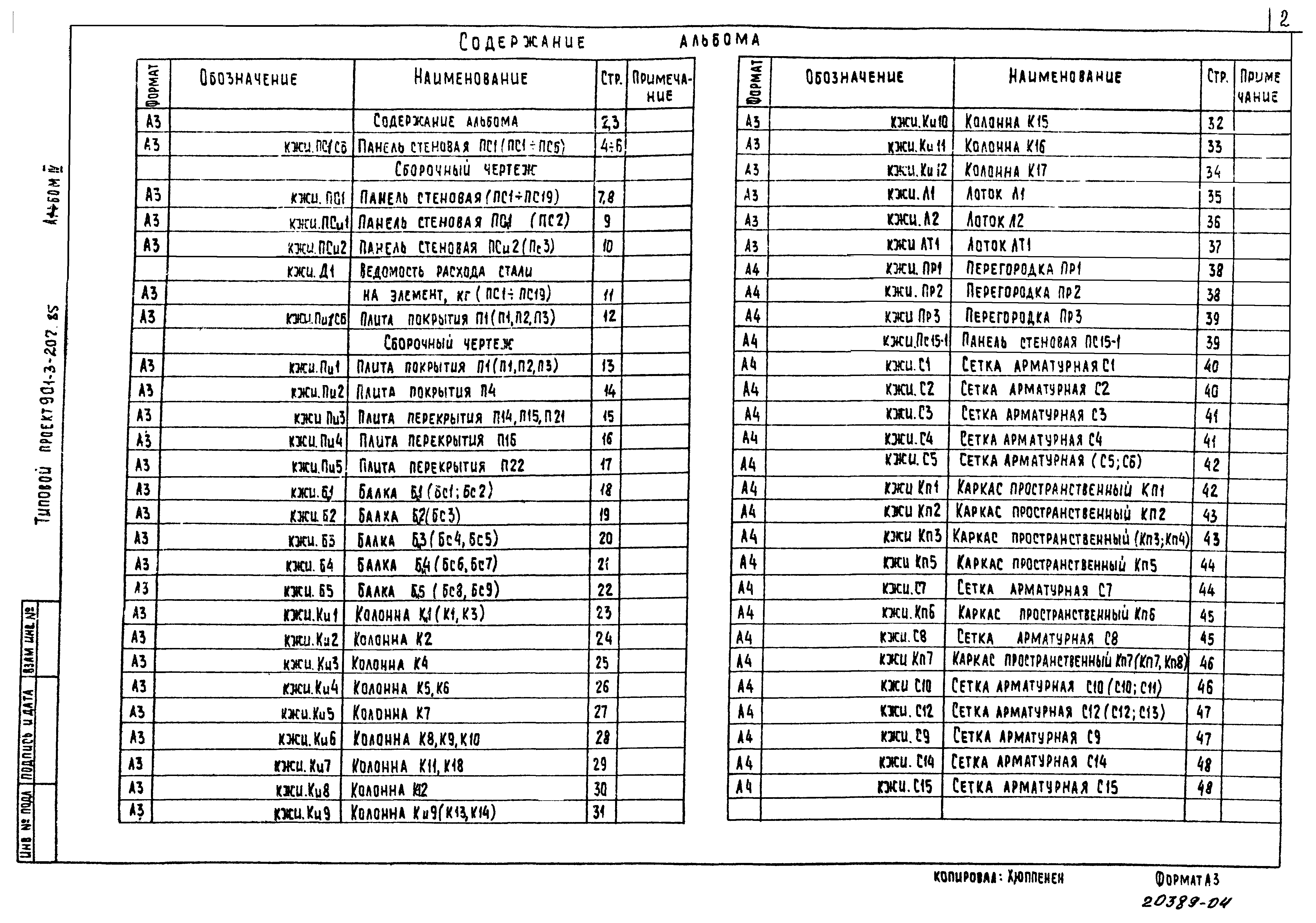 Типовой проект 901-3-207.85