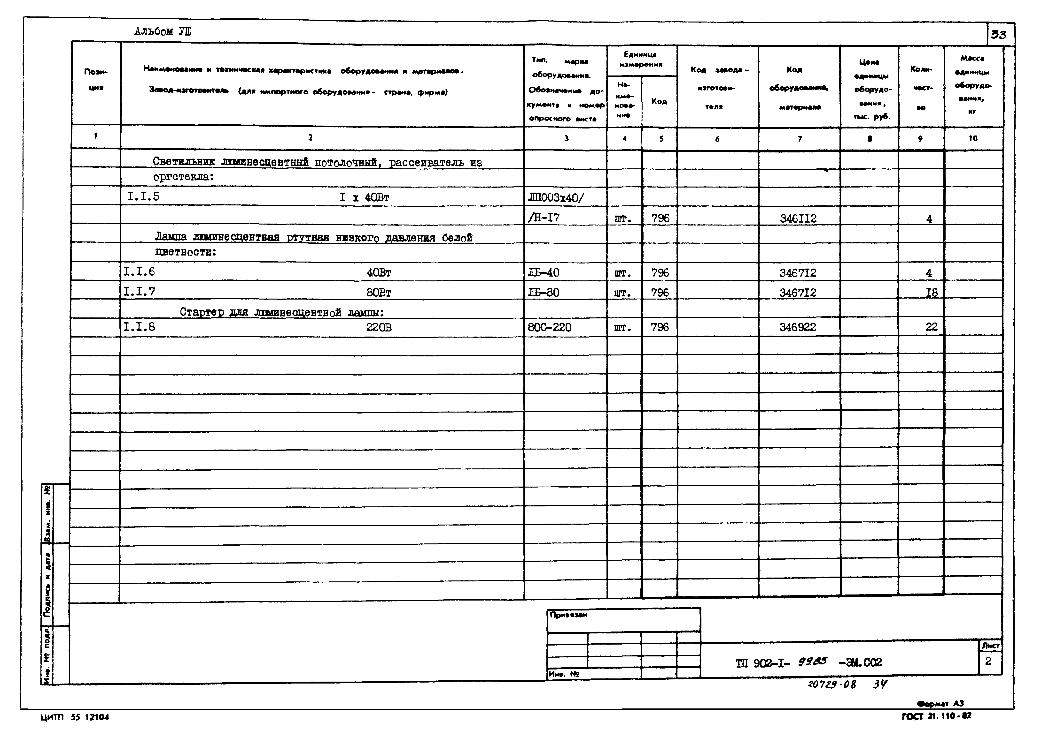 Типовой проект 902-1-99.85