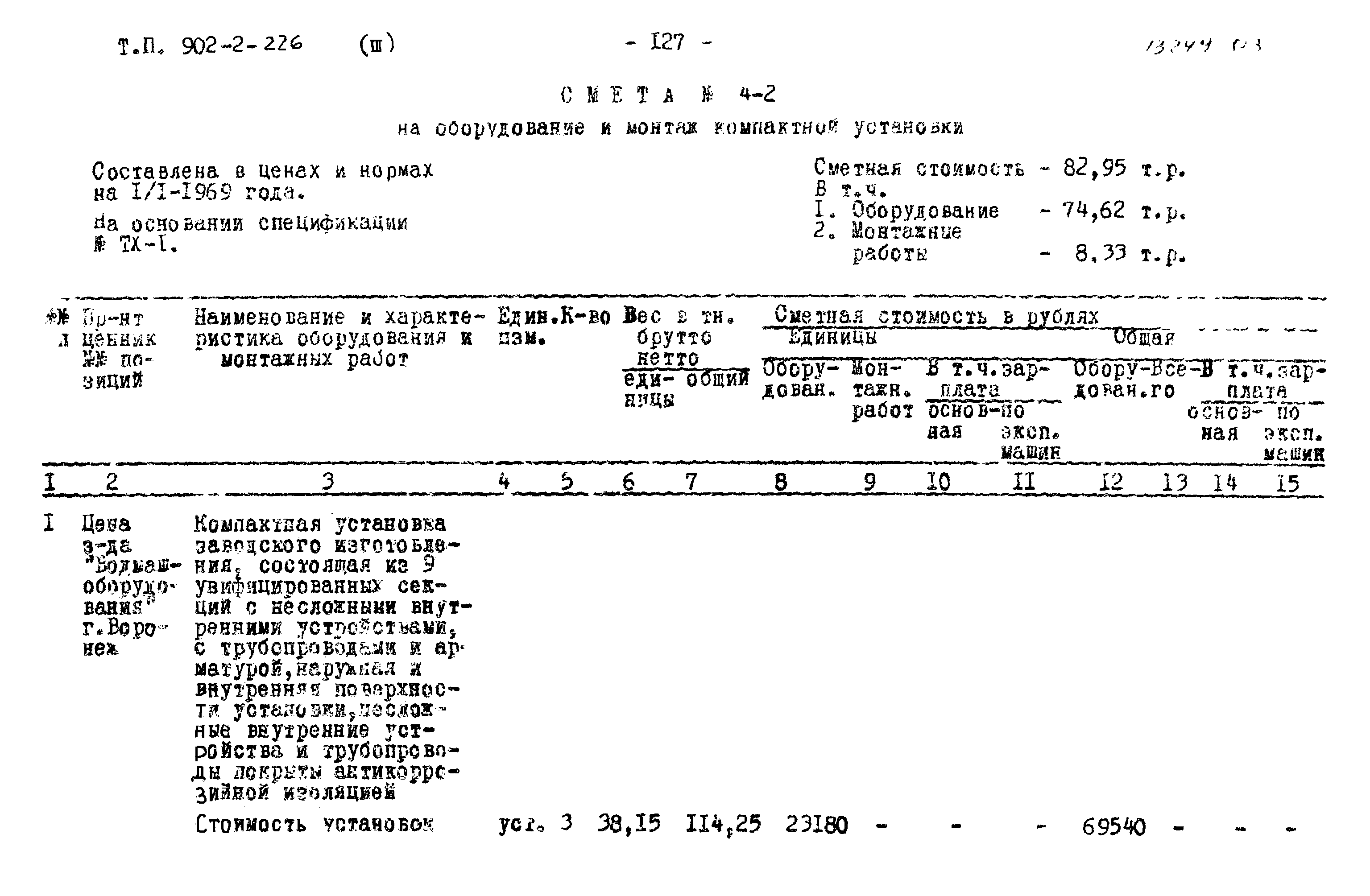 Типовой проект 902-2-226