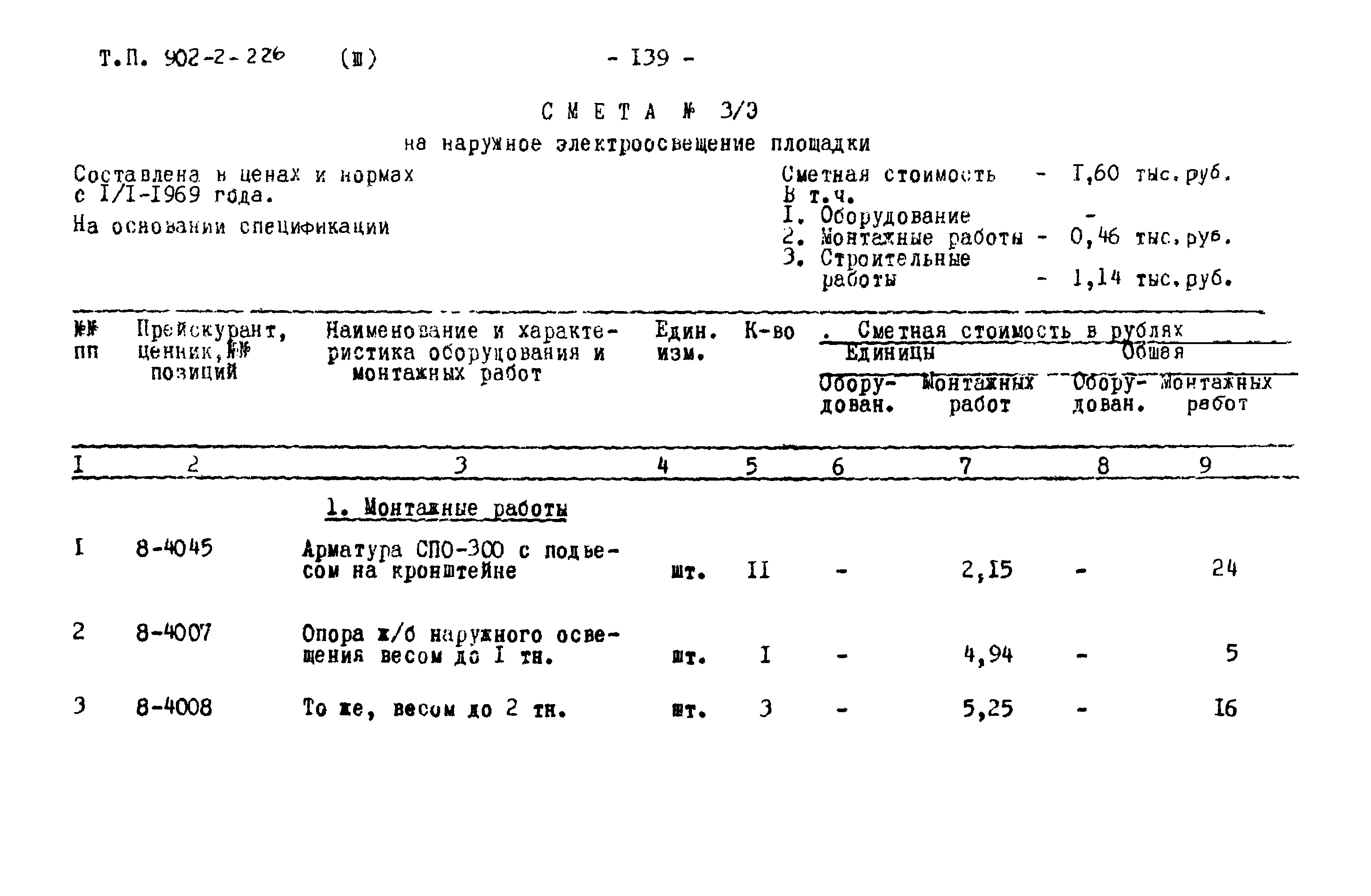 Типовой проект 902-2-226