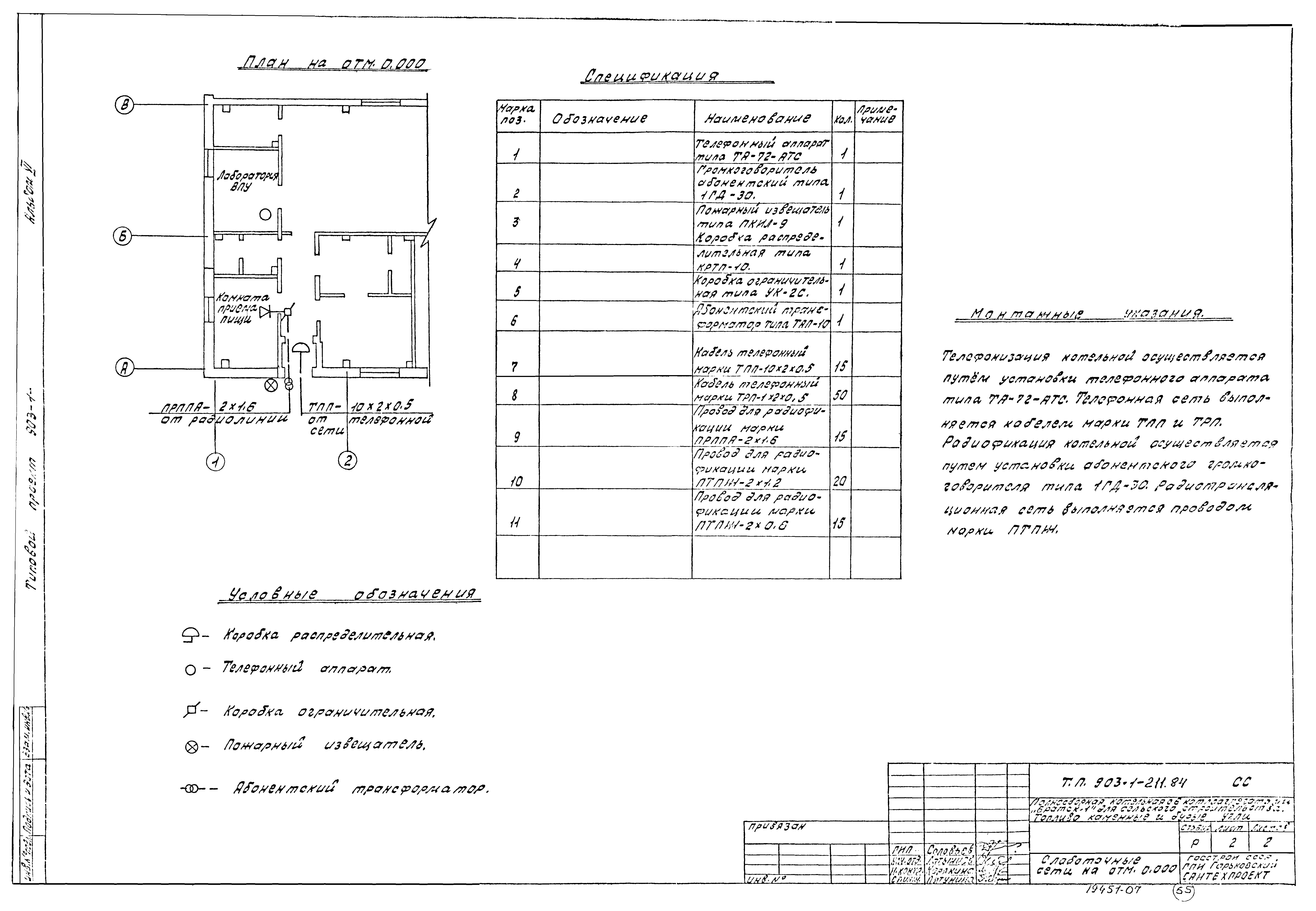Типовой проект 903-1-211.84