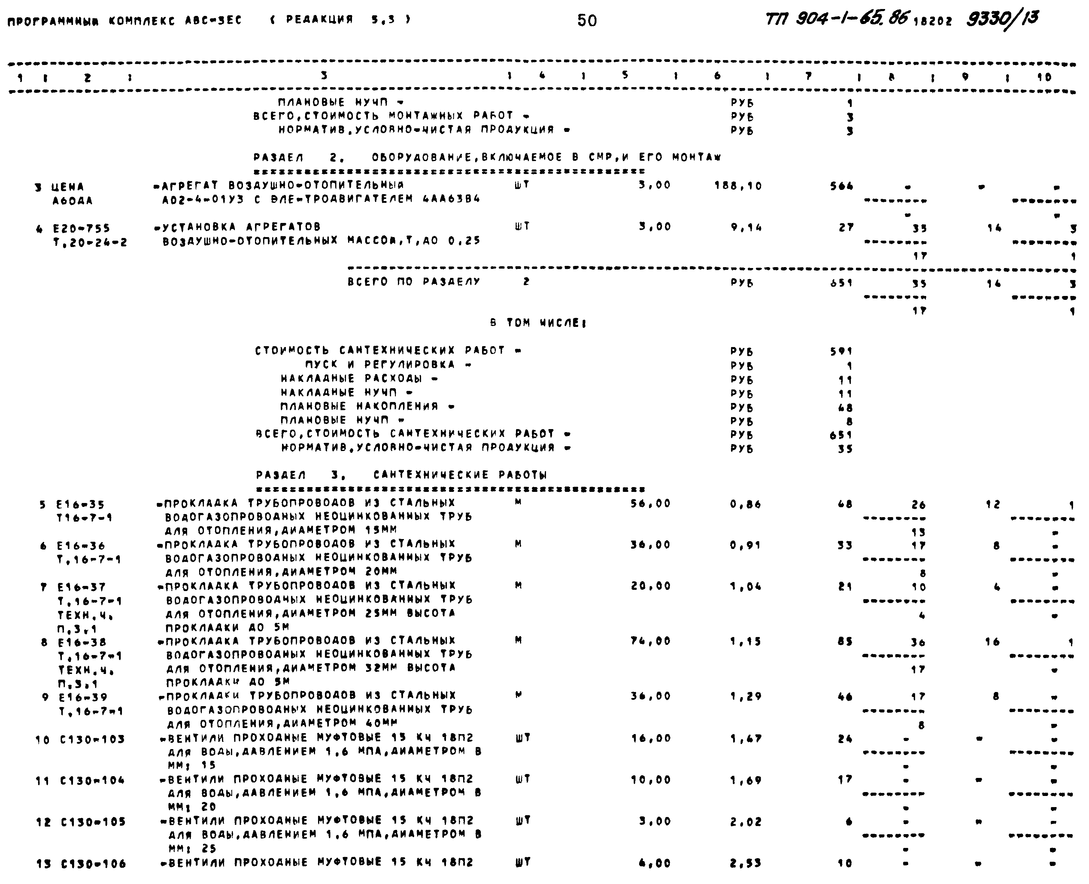 Типовой проект 904-1-65.86
