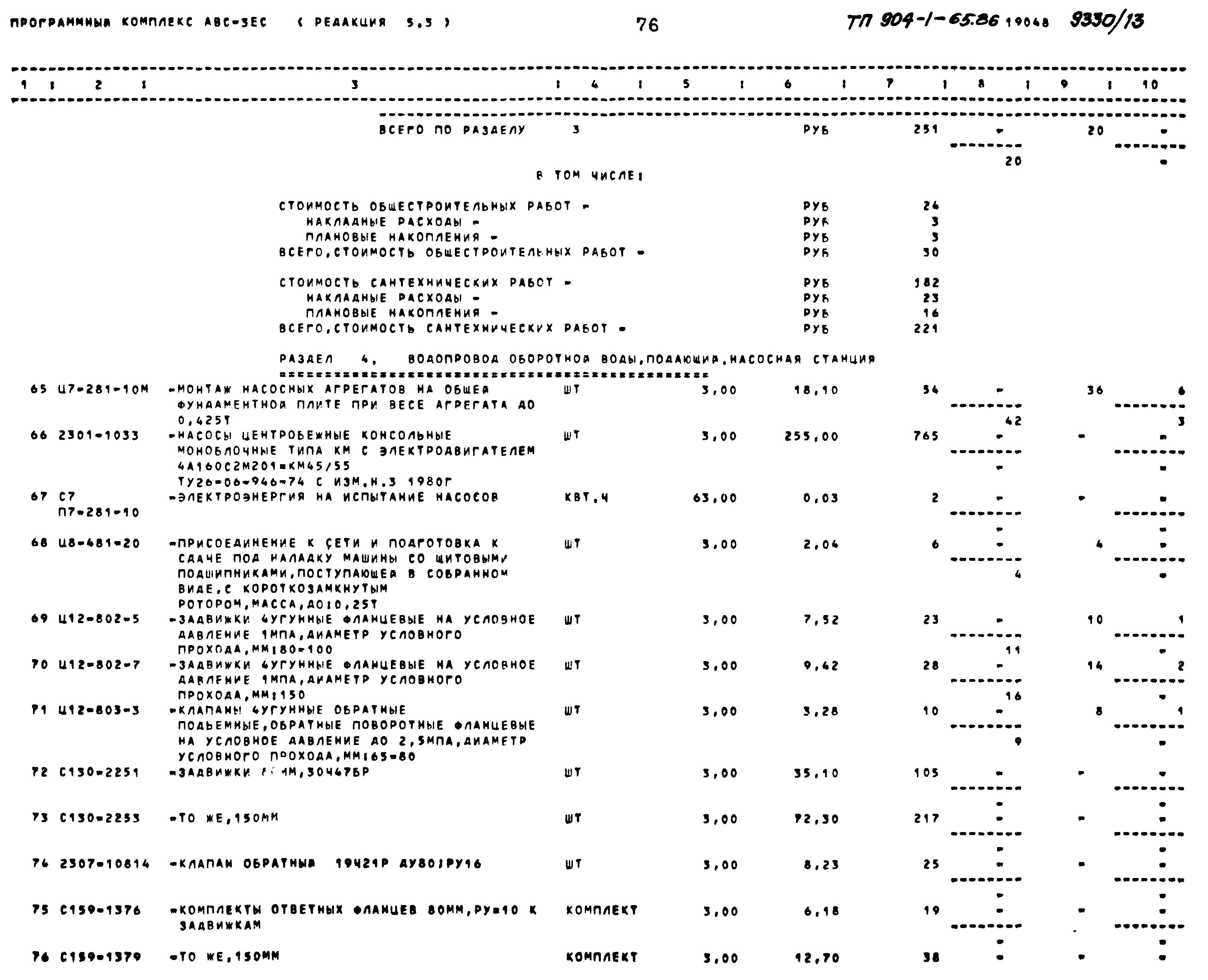 Типовой проект 904-1-65.86