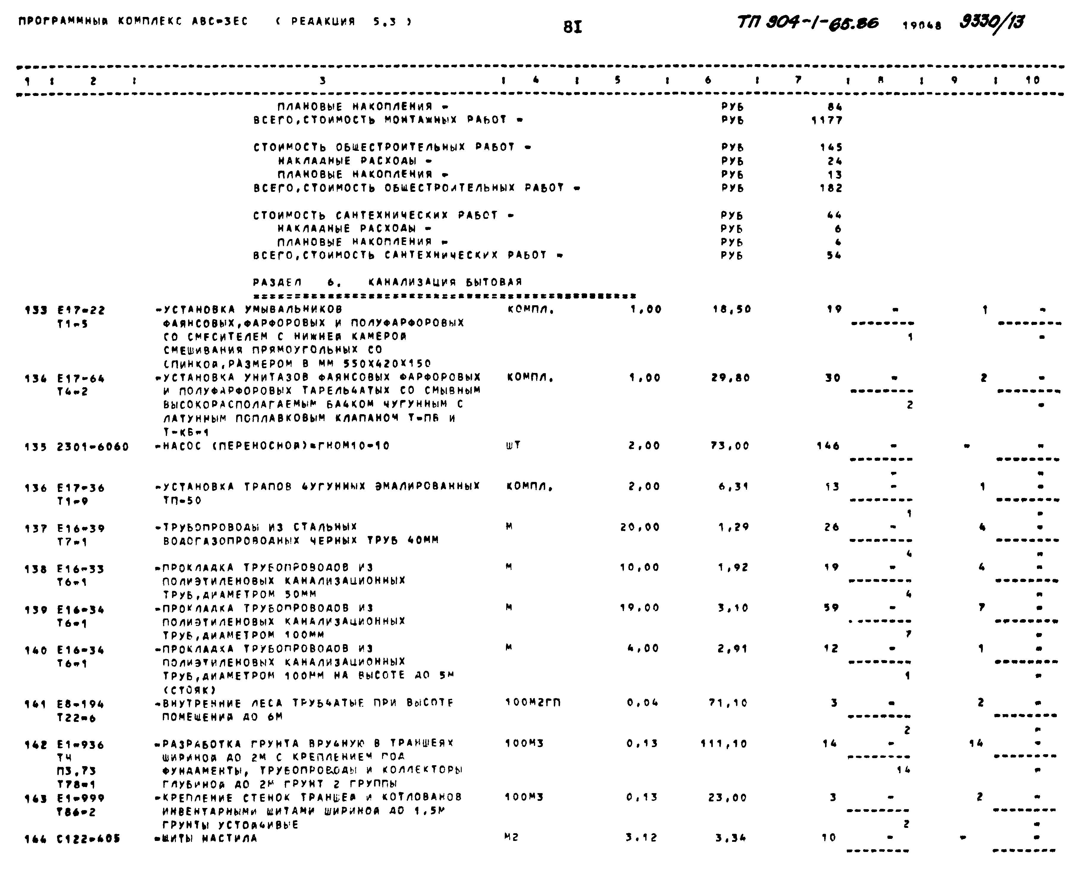 Типовой проект 904-1-65.86