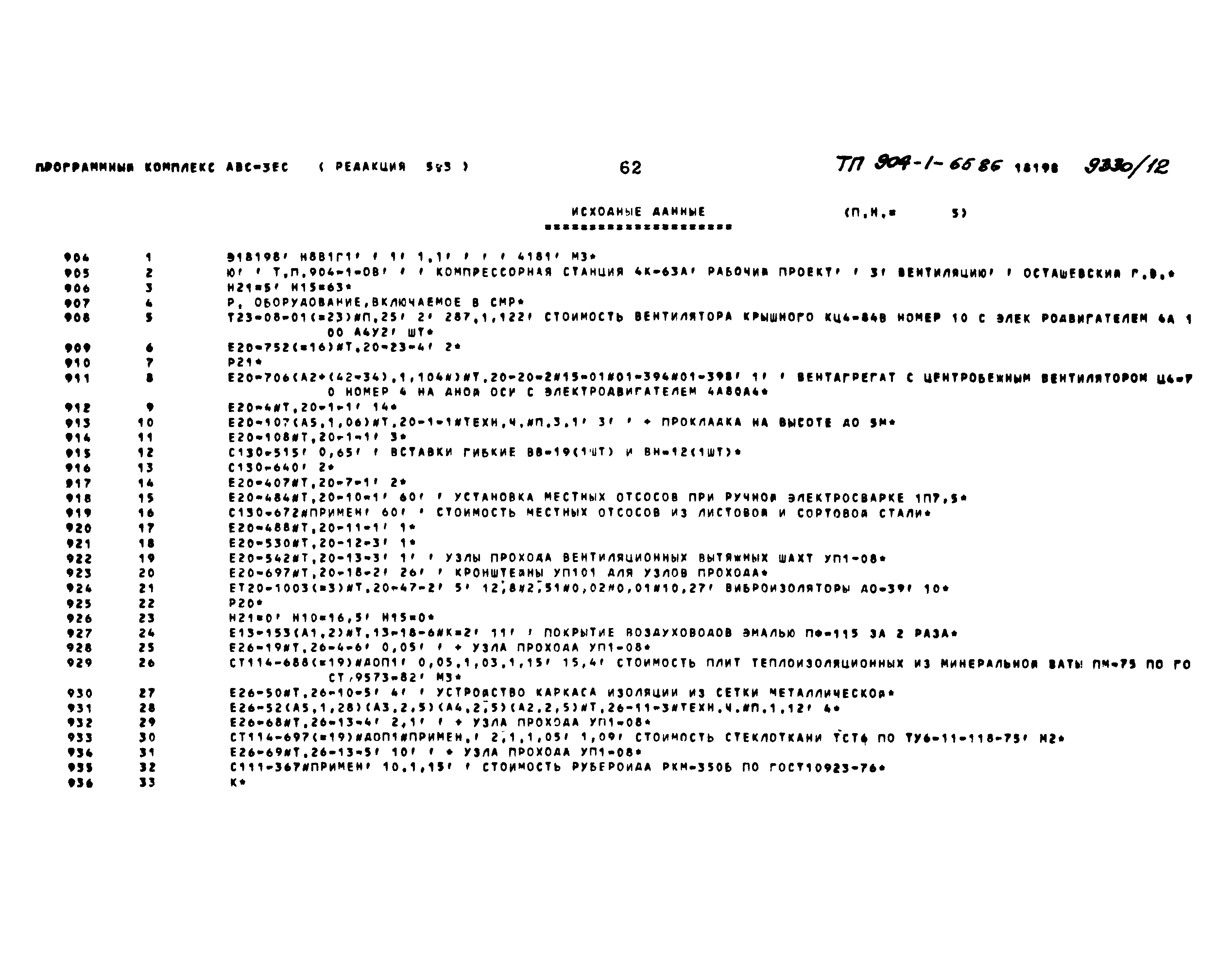 Типовой проект 904-1-65.86