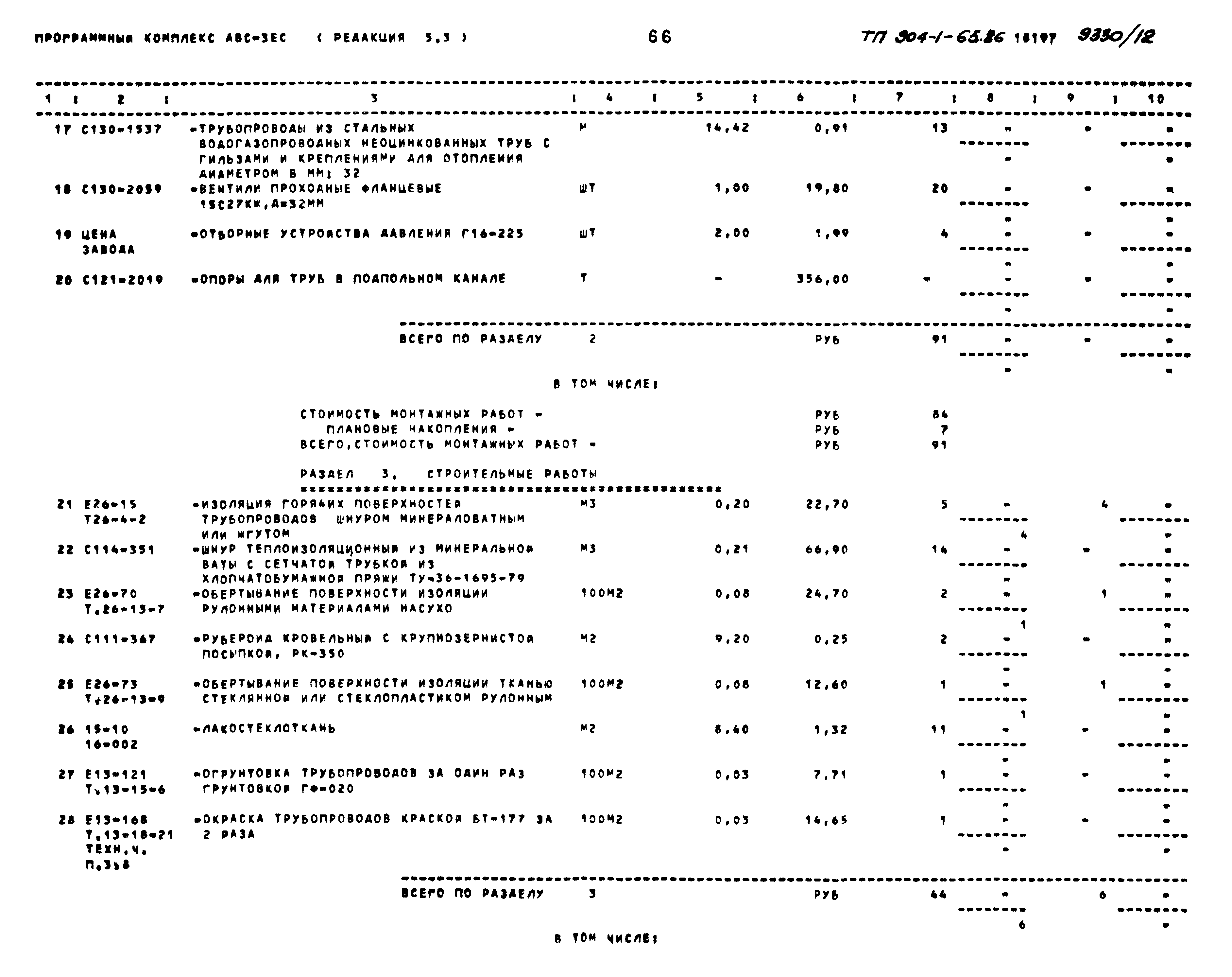 Типовой проект 904-1-65.86
