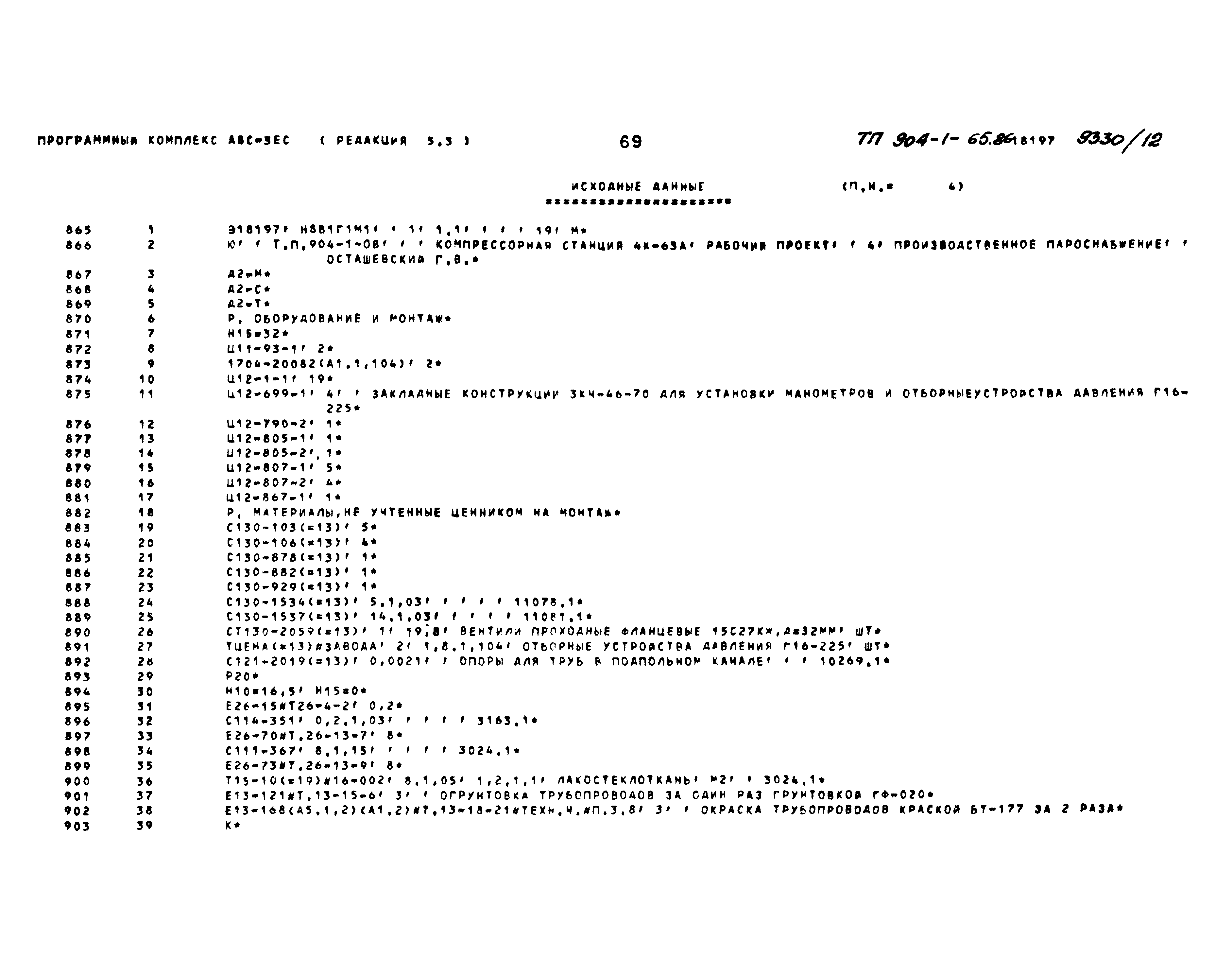 Типовой проект 904-1-65.86