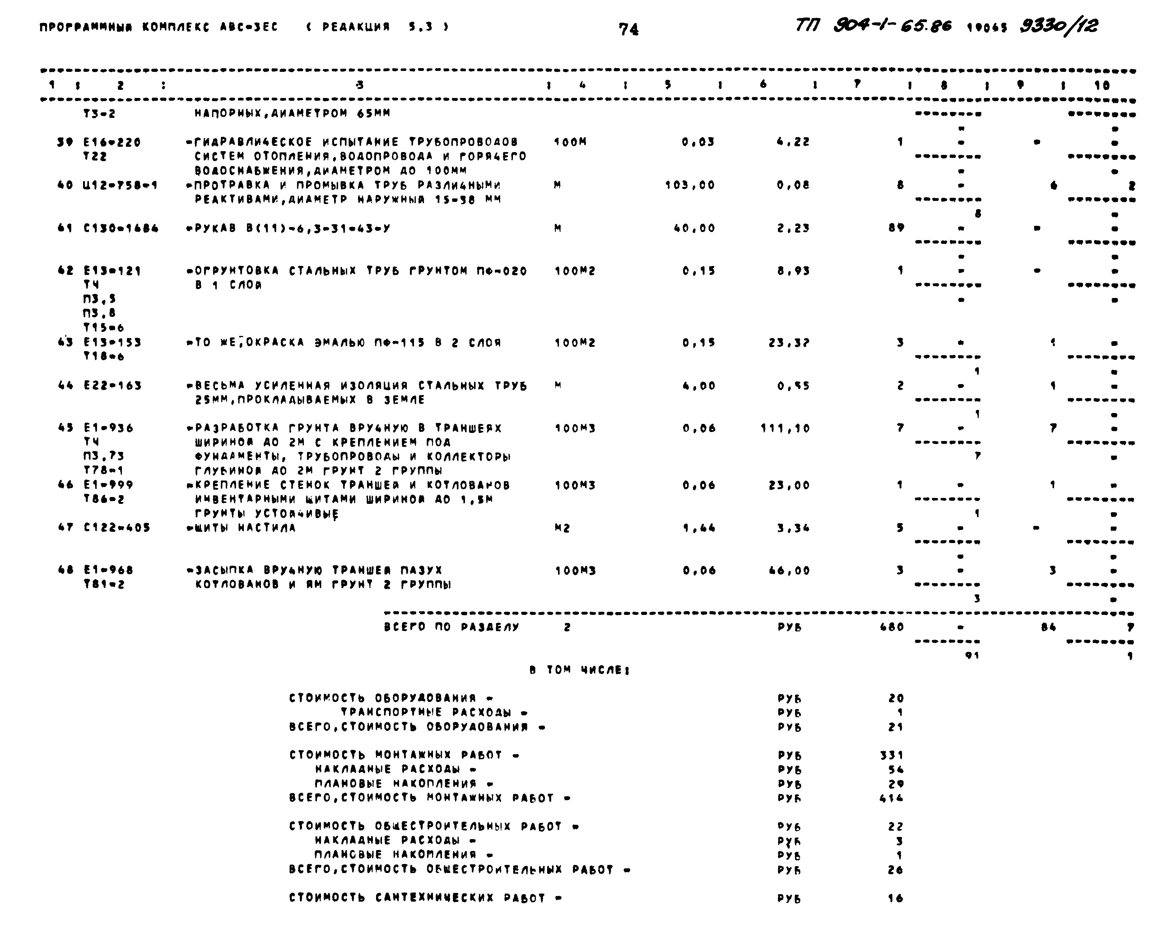Типовой проект 904-1-65.86