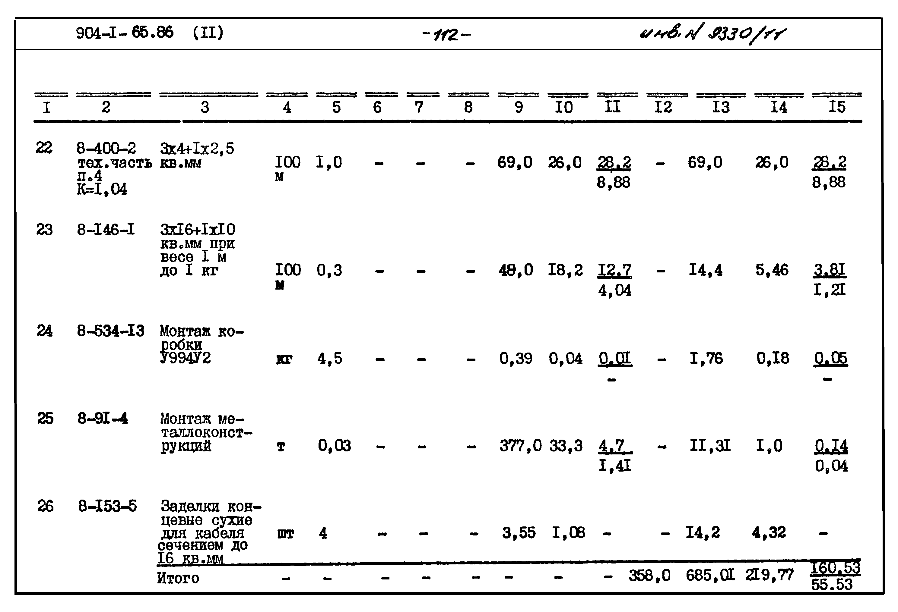 Типовой проект 904-1-65.86