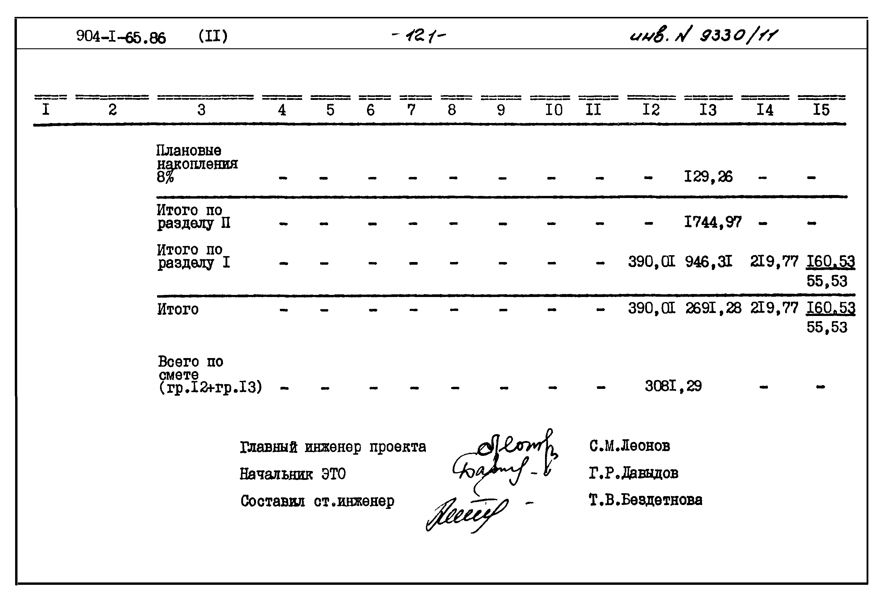 Типовой проект 904-1-65.86