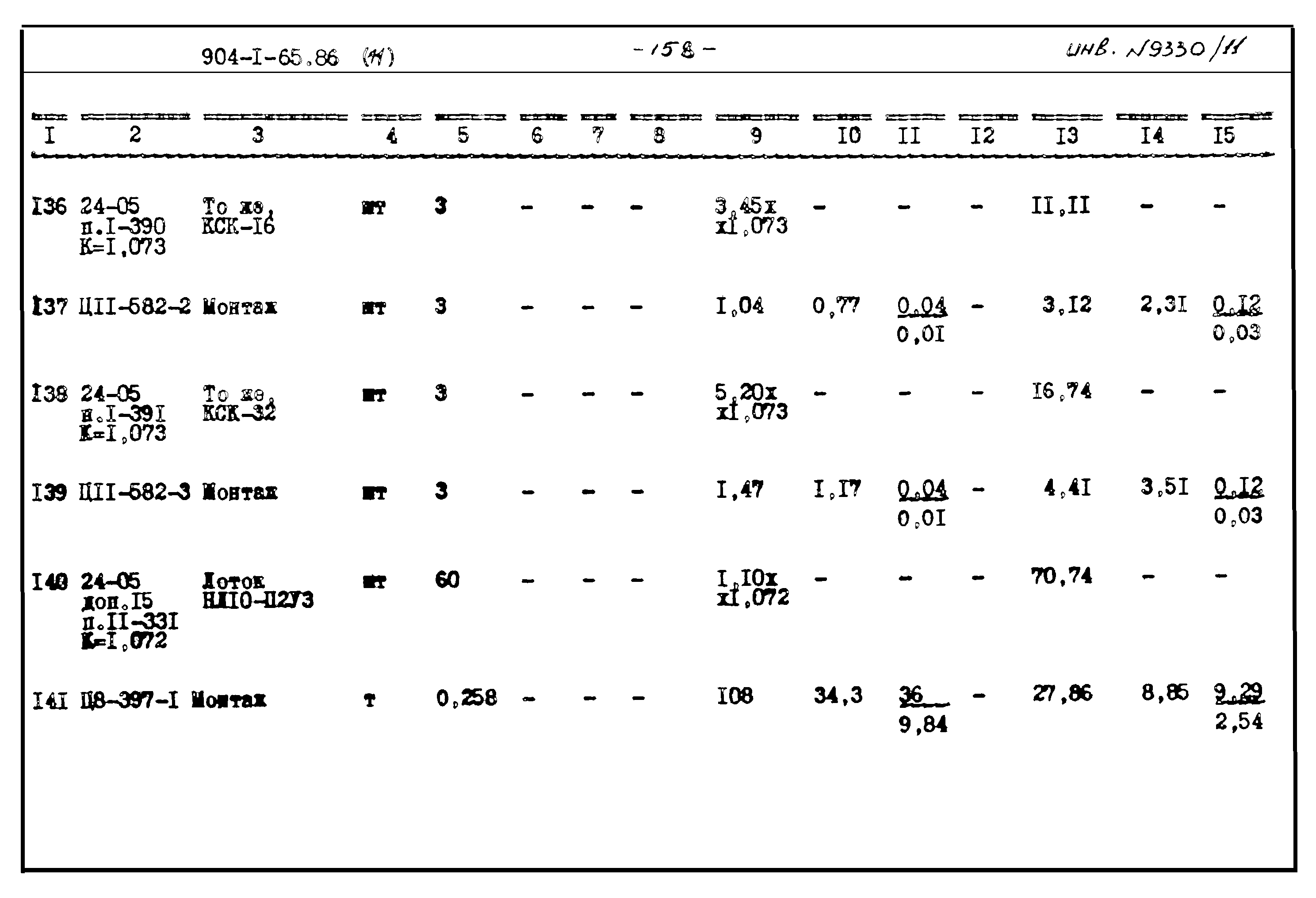 Типовой проект 904-1-65.86