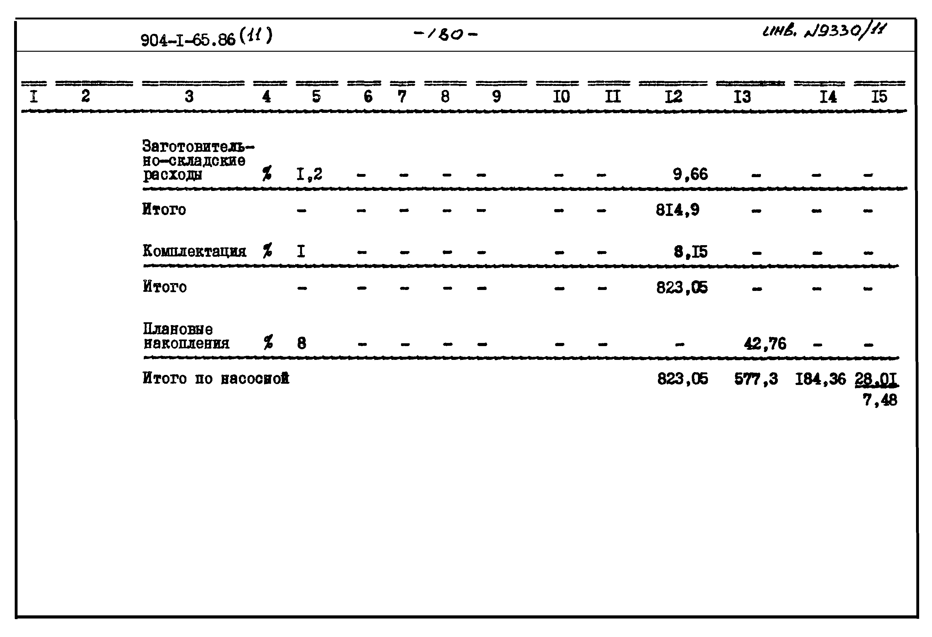 Типовой проект 904-1-65.86