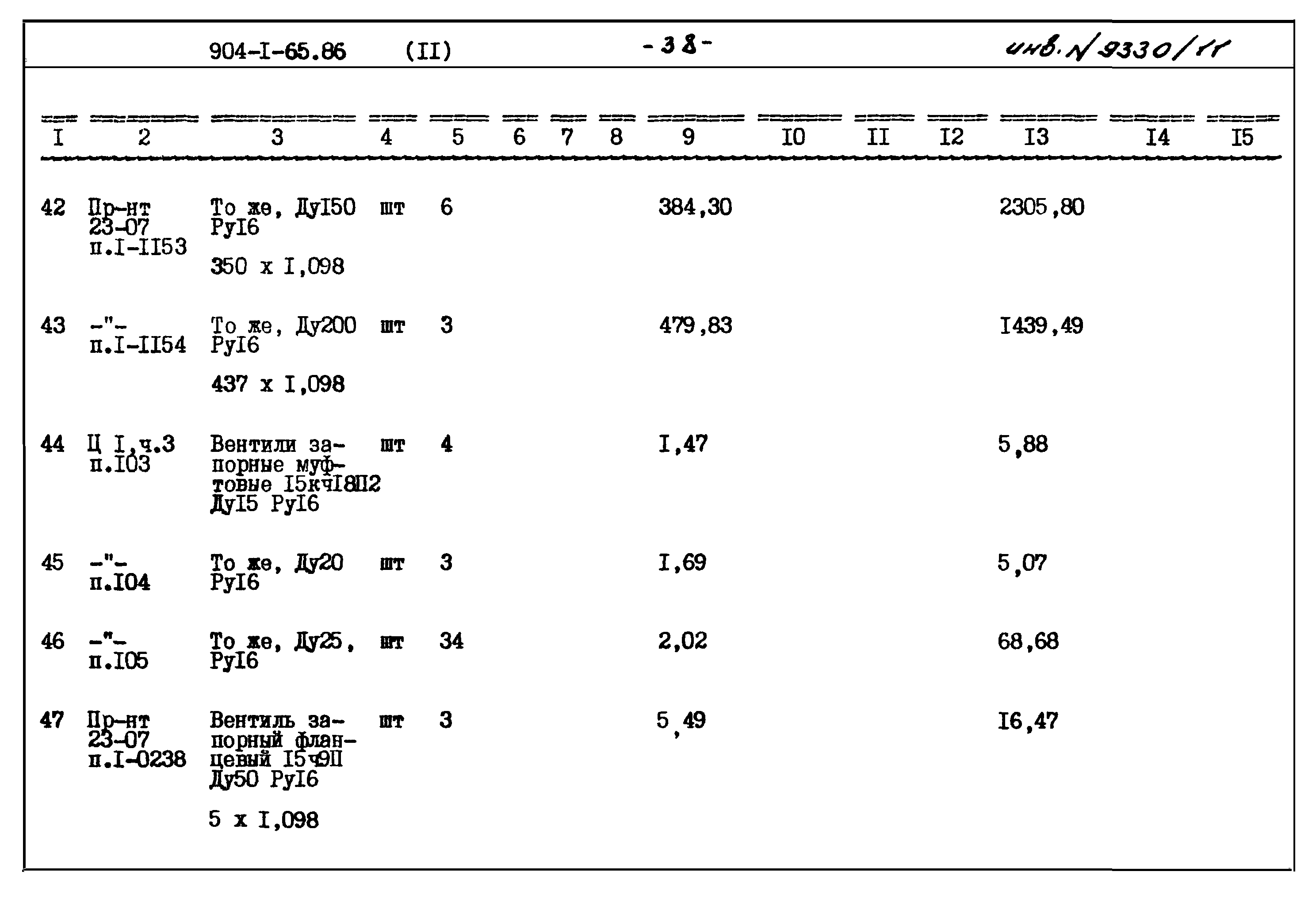 Типовой проект 904-1-65.86