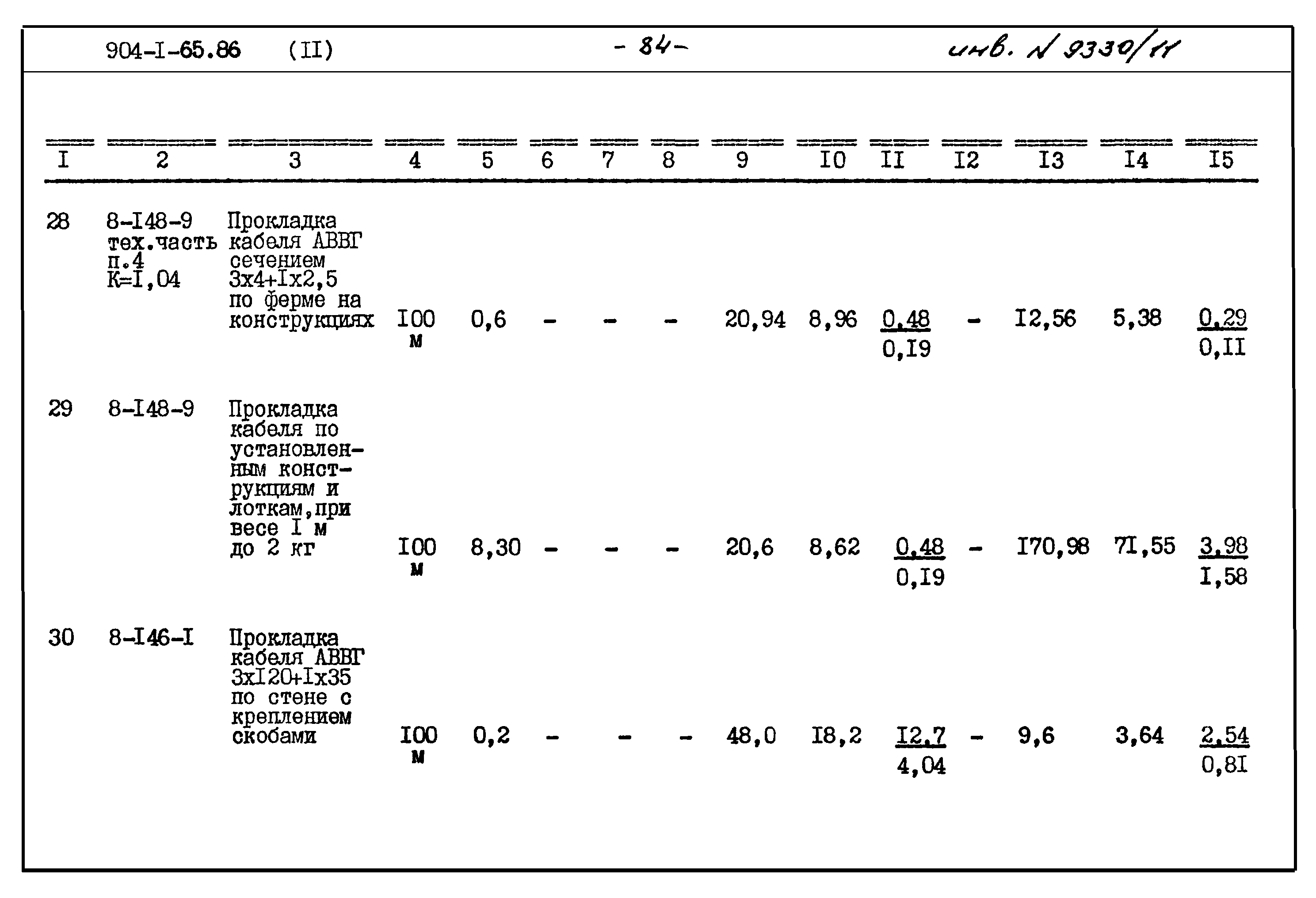 Типовой проект 904-1-65.86