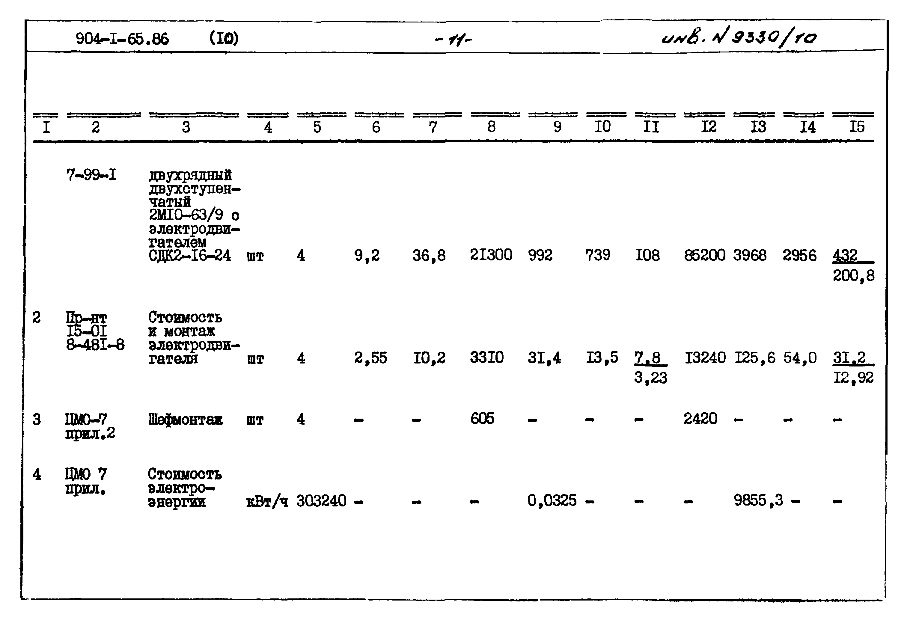 Типовой проект 904-1-65.86