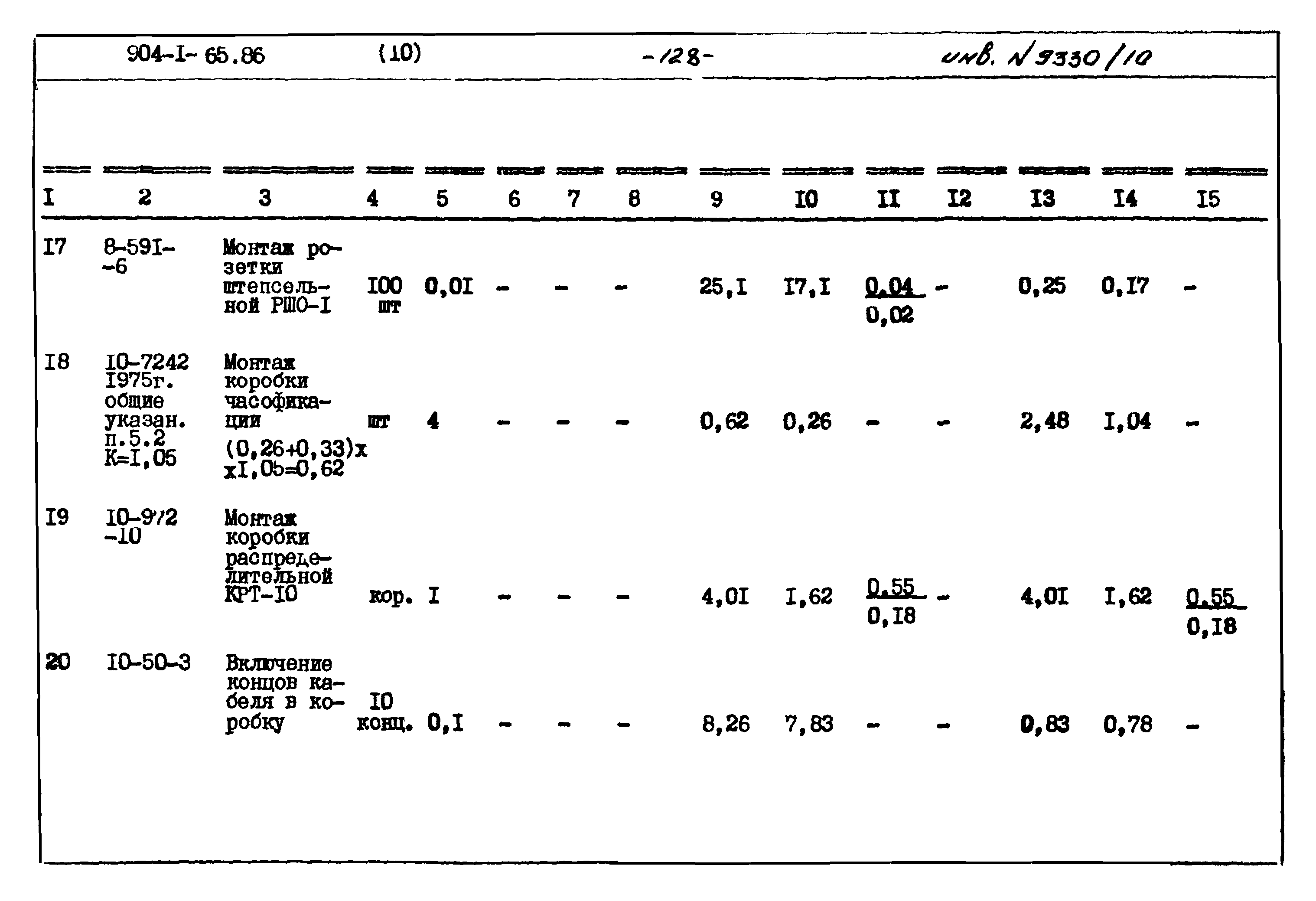 Типовой проект 904-1-65.86