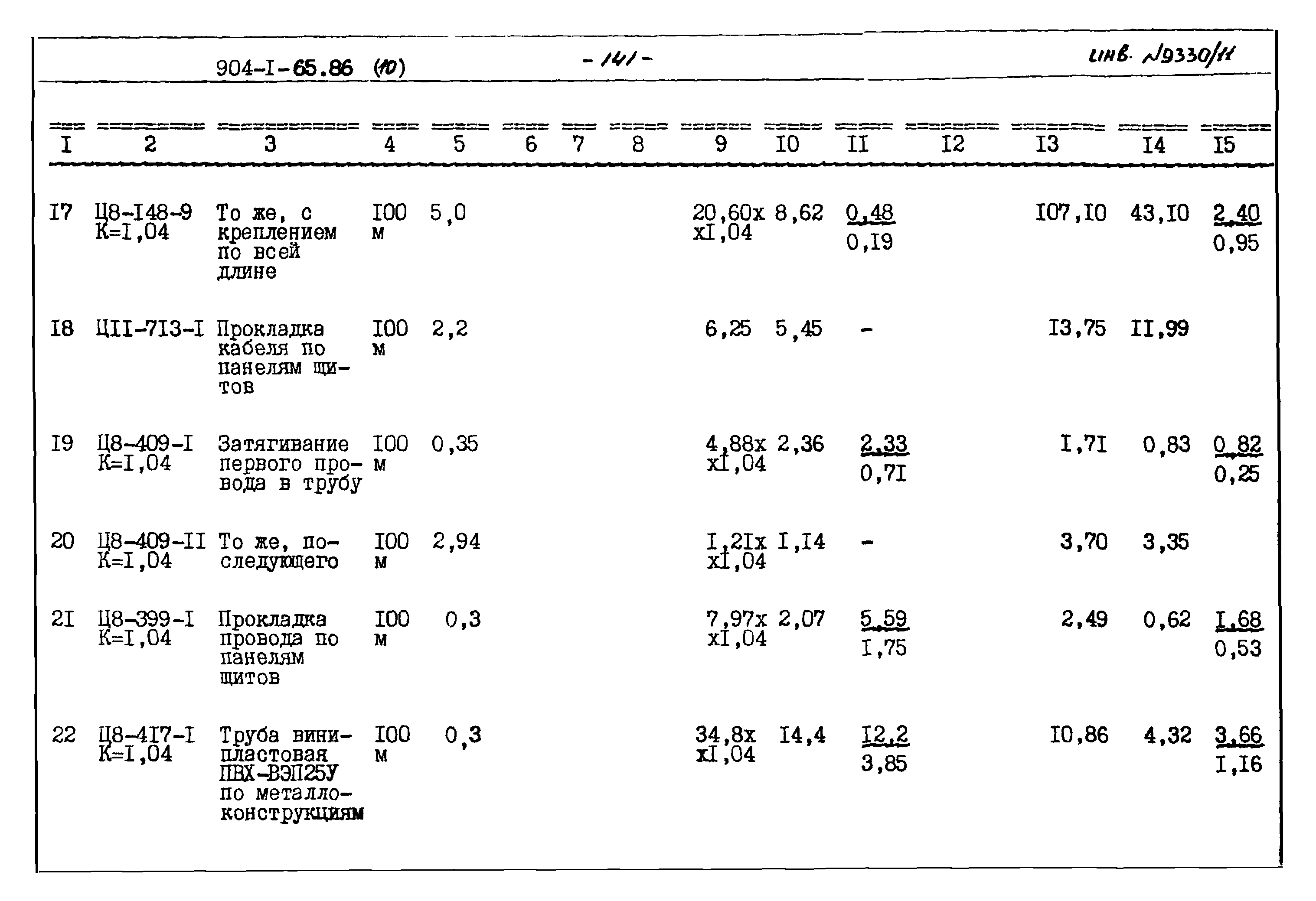 Типовой проект 904-1-65.86