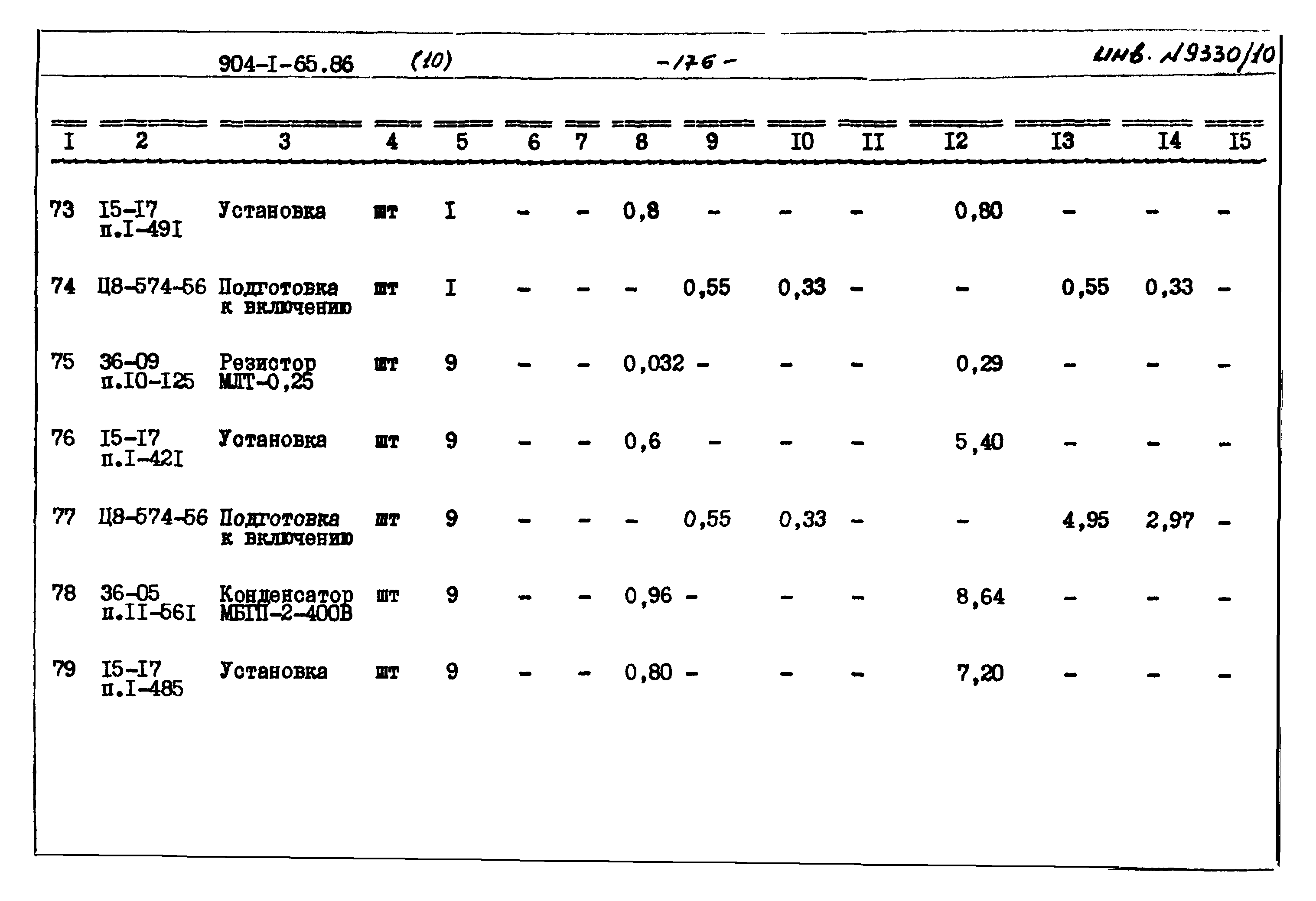 Типовой проект 904-1-65.86