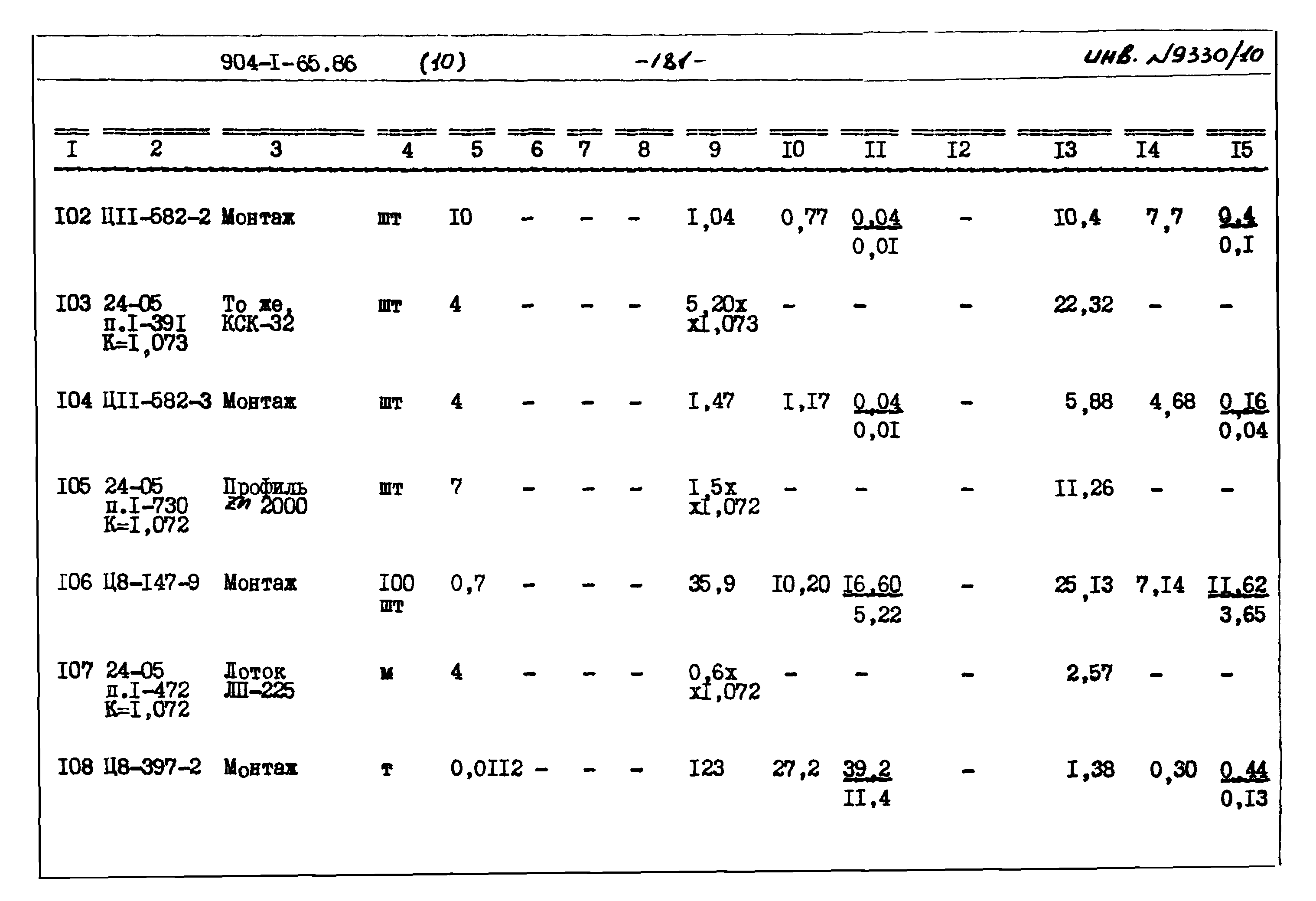 Типовой проект 904-1-65.86