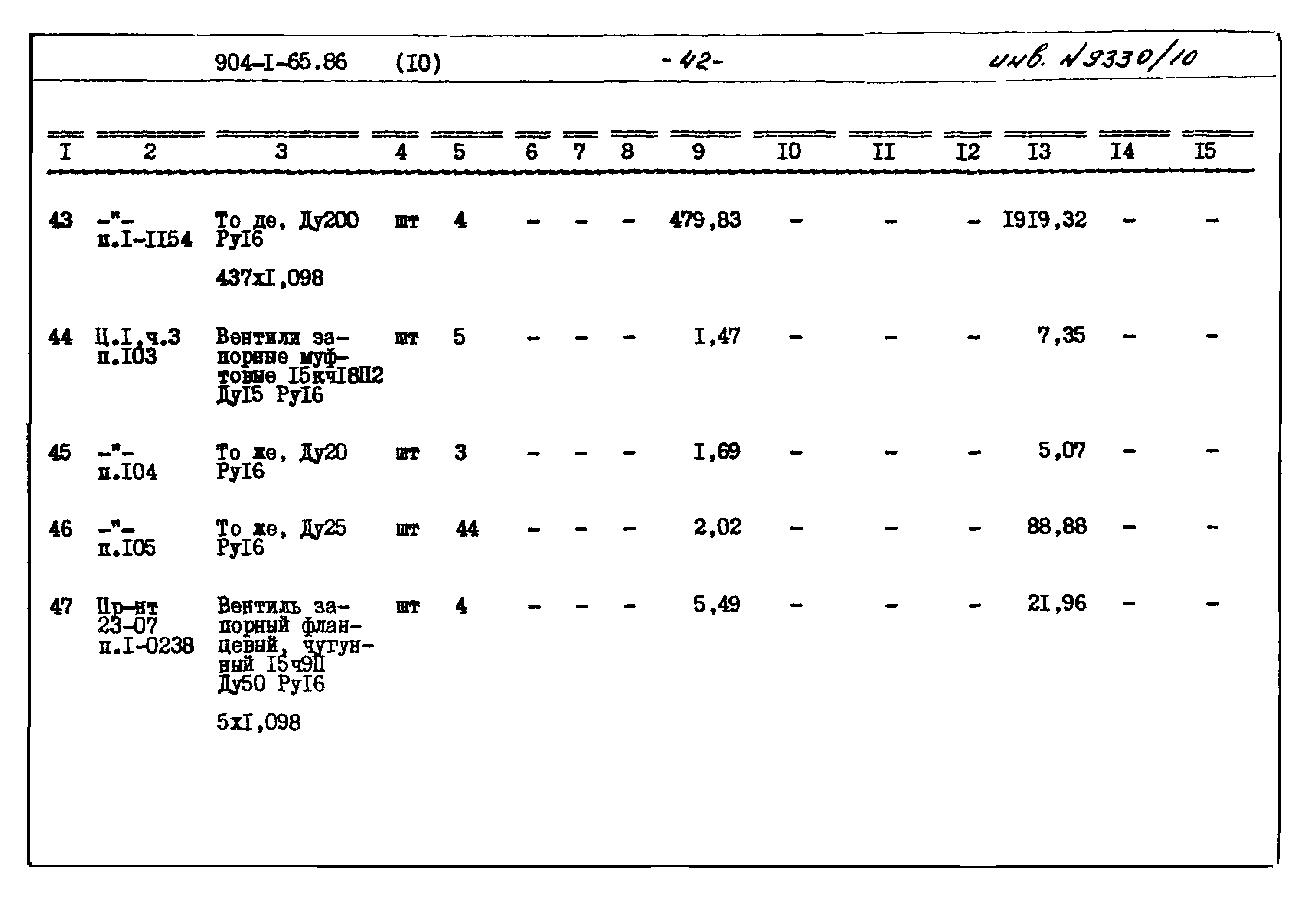 Типовой проект 904-1-65.86