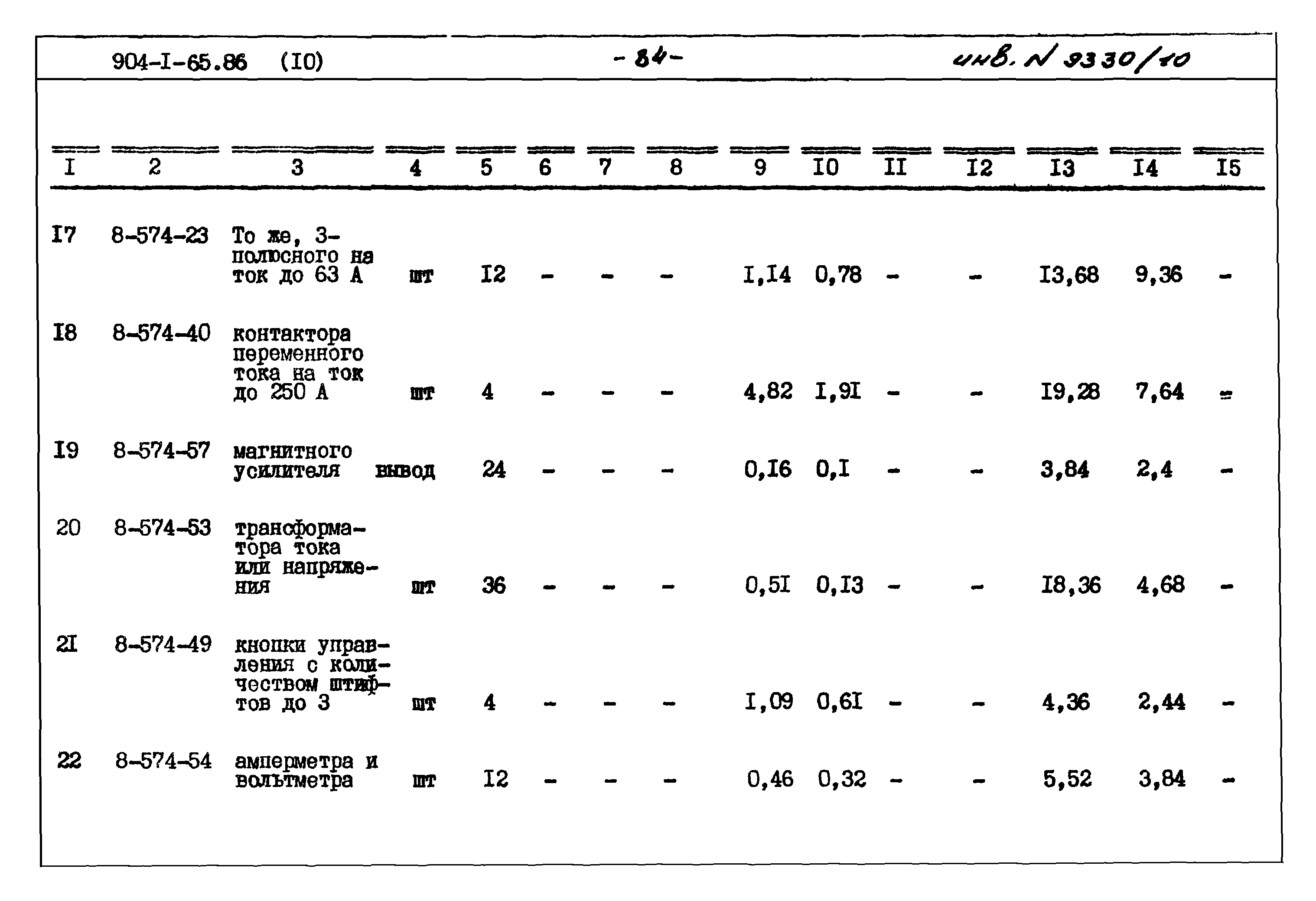 Типовой проект 904-1-65.86