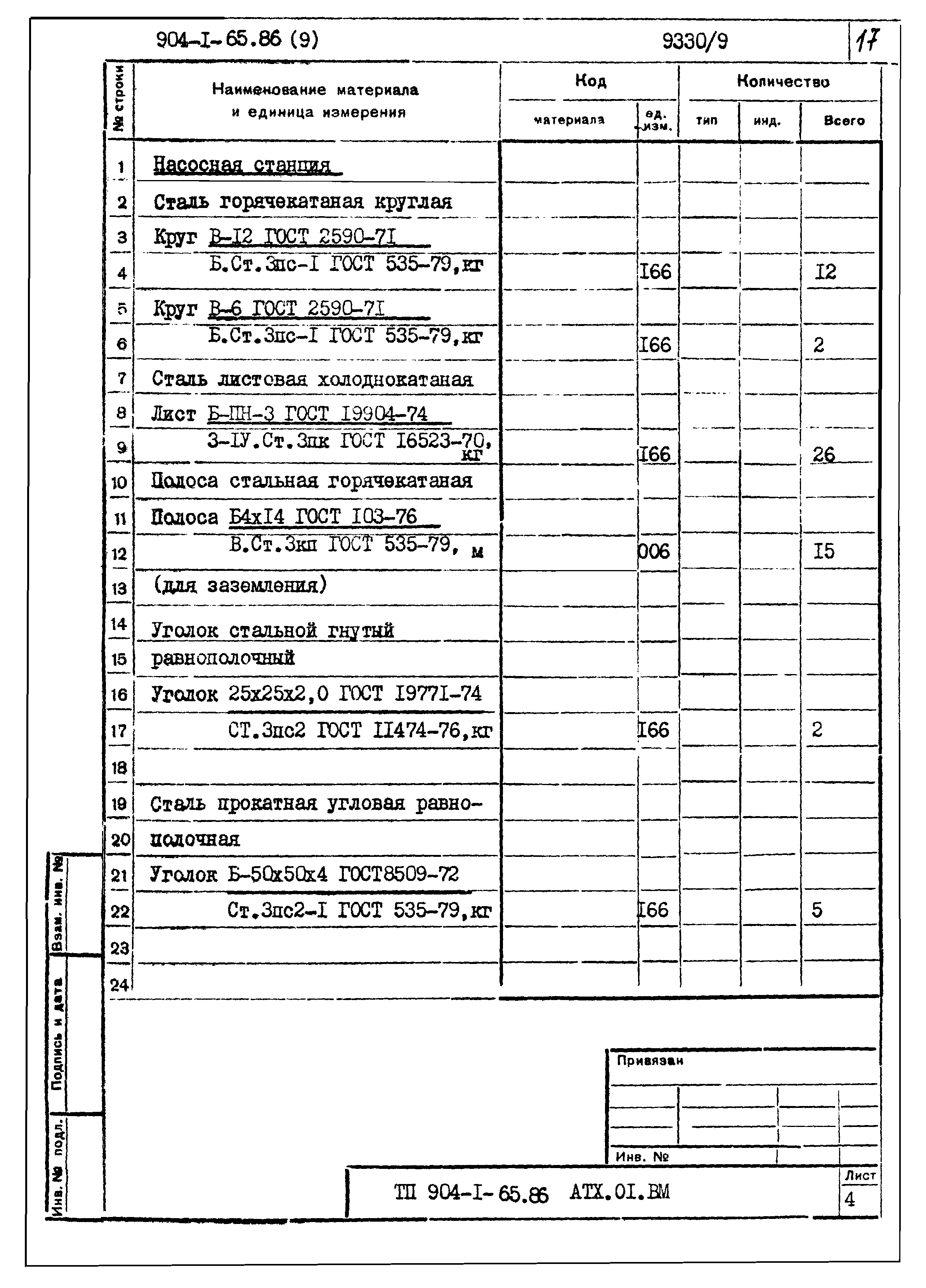 Типовой проект 904-1-65.86