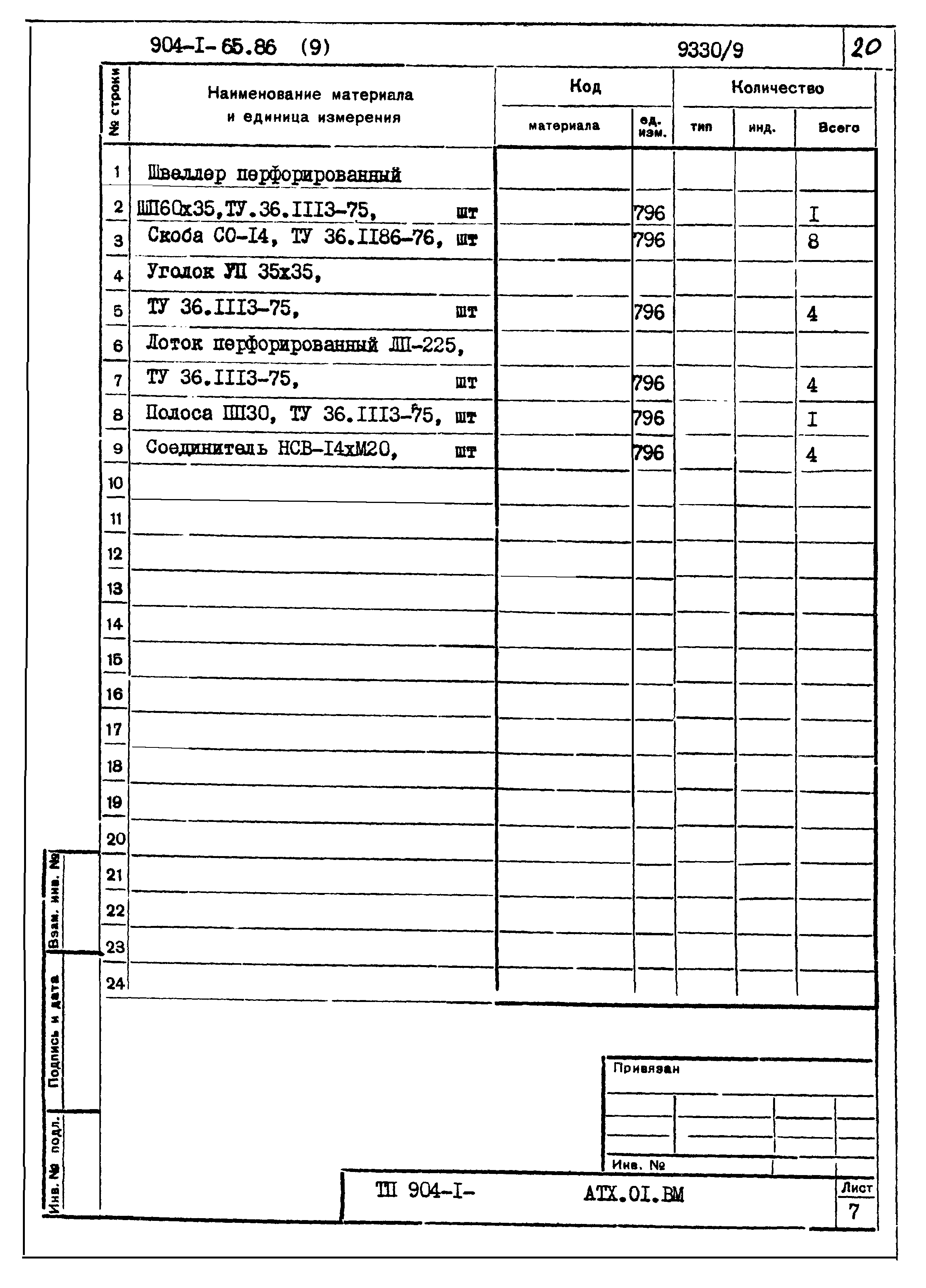 Типовой проект 904-1-65.86