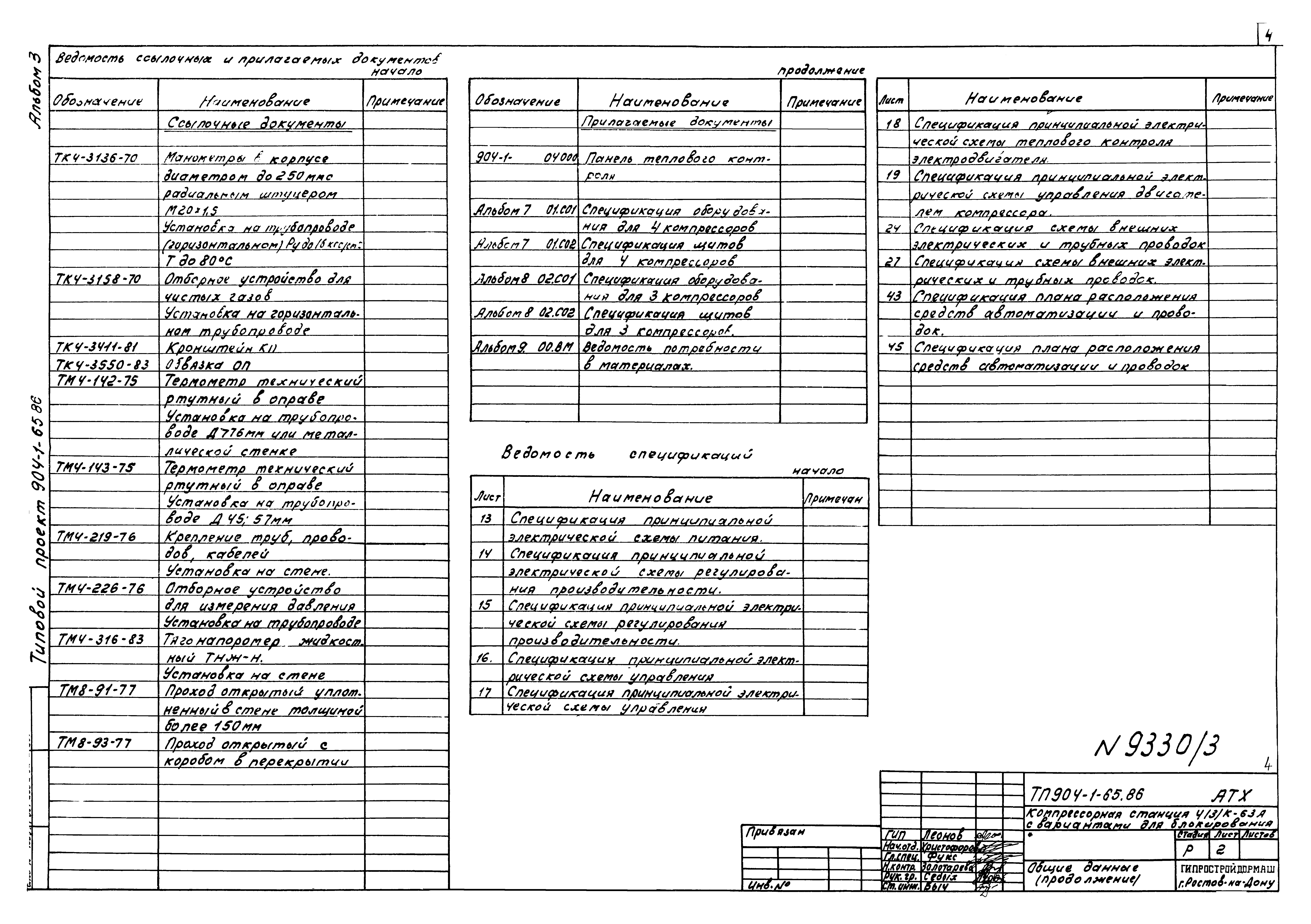 Типовой проект 904-1-65.86