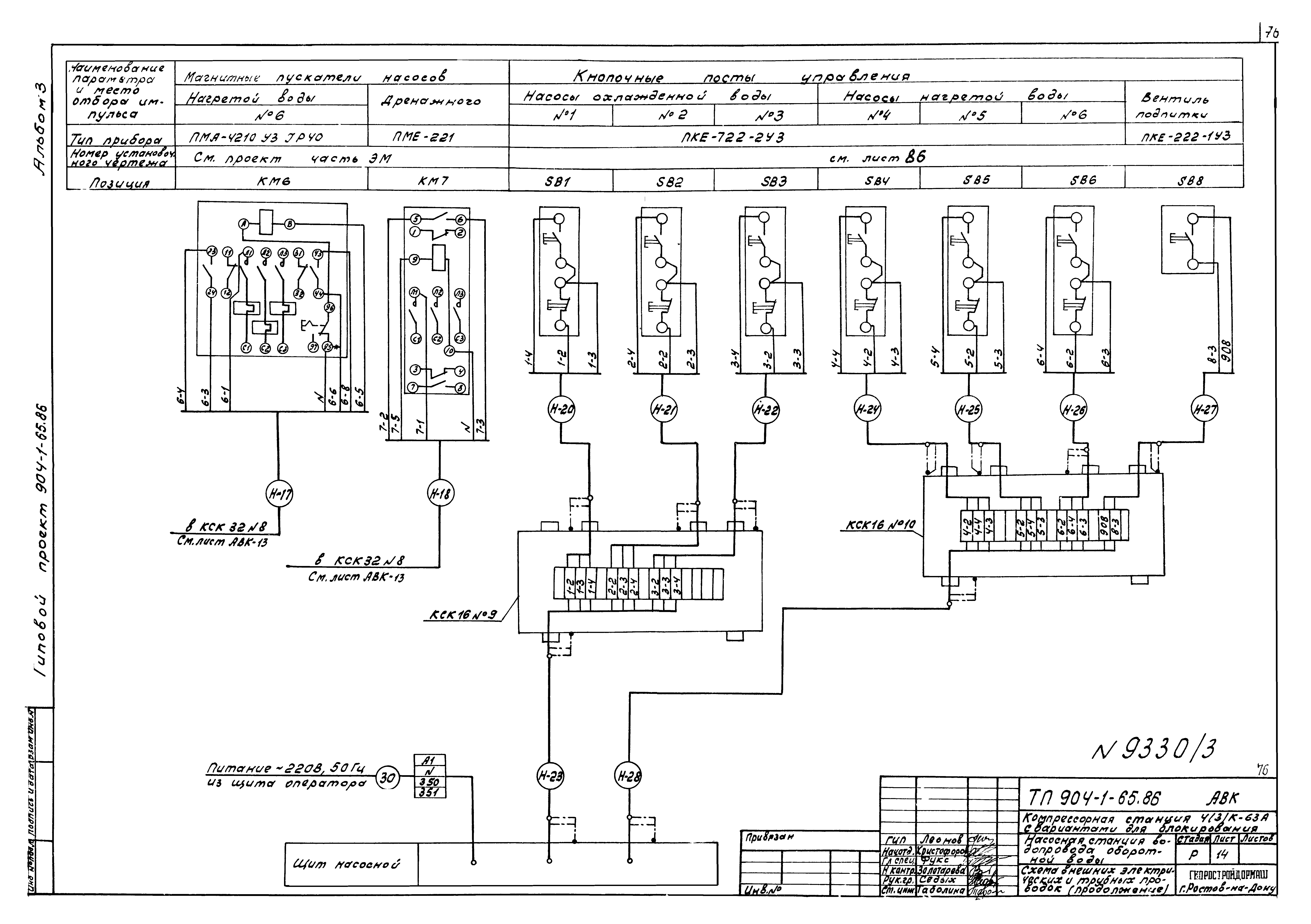 Типовой проект 904-1-65.86