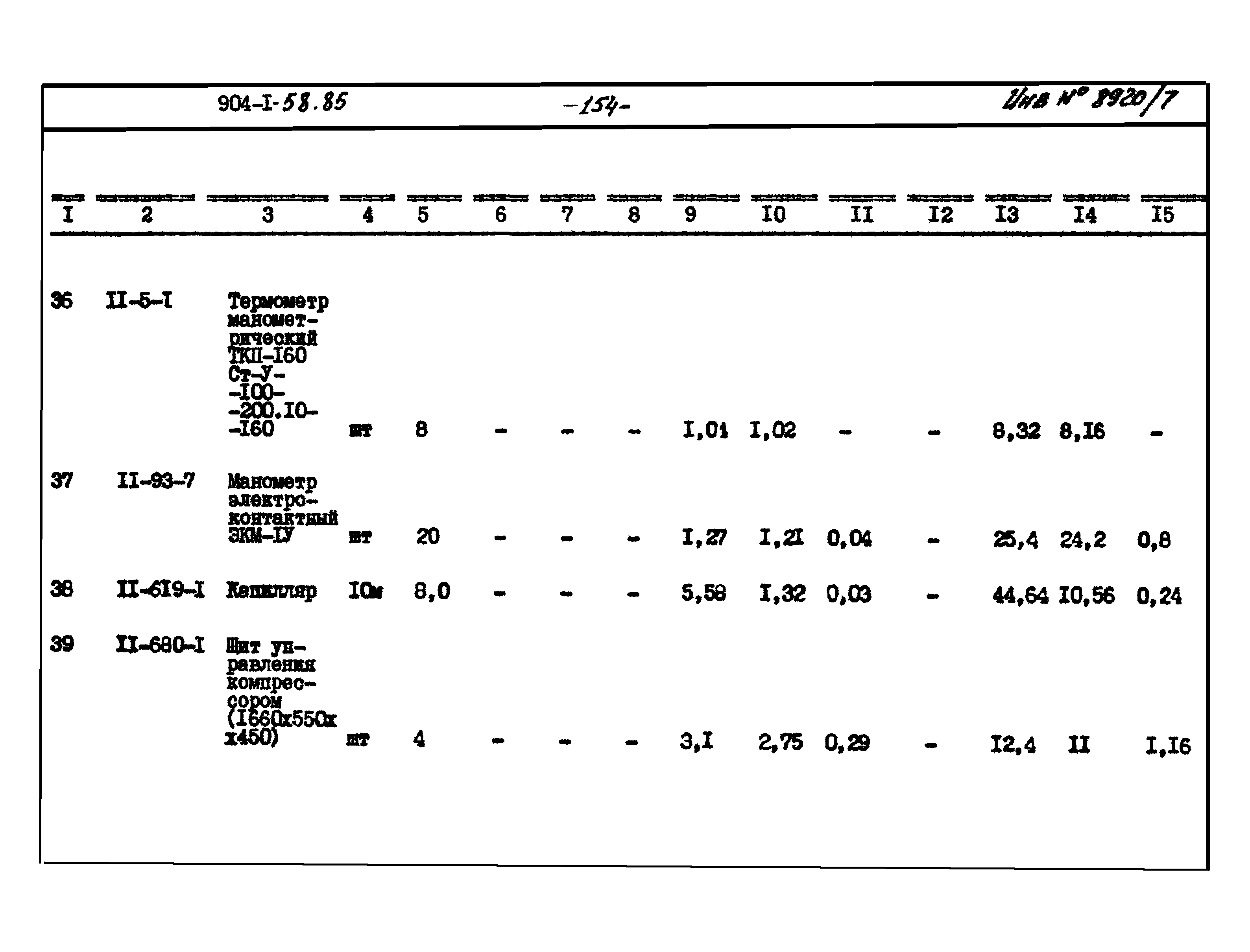 Типовой проект 904-1-58.85